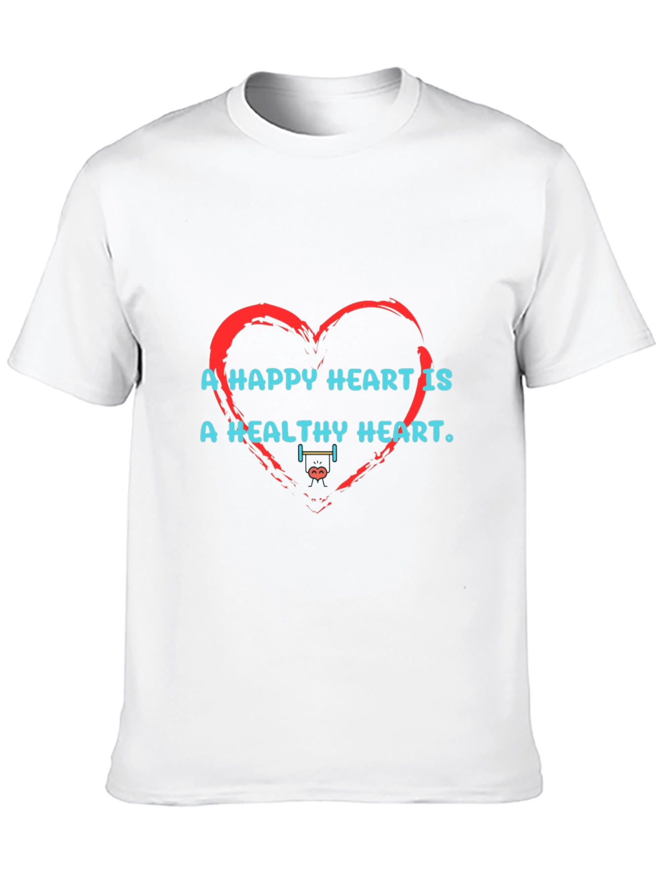 Happy Heart Healthy Heart Graphic T-Shirt