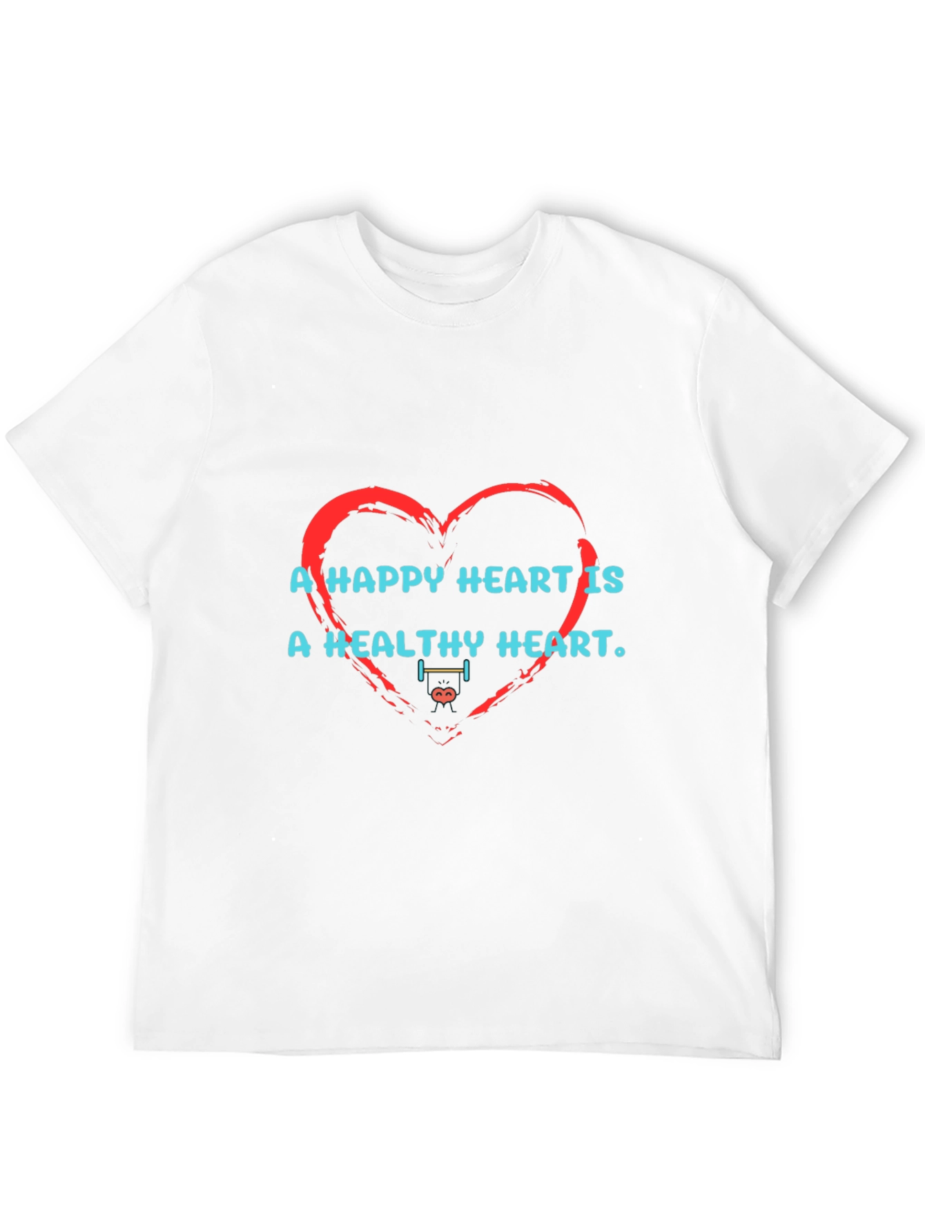 Happy Heart Healthy Heart Graphic T-Shirt