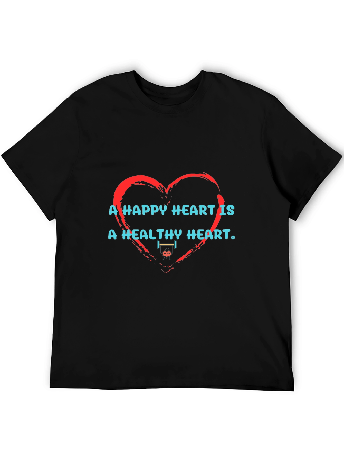 Happy Heart Healthy Heart Graphic T-Shirt