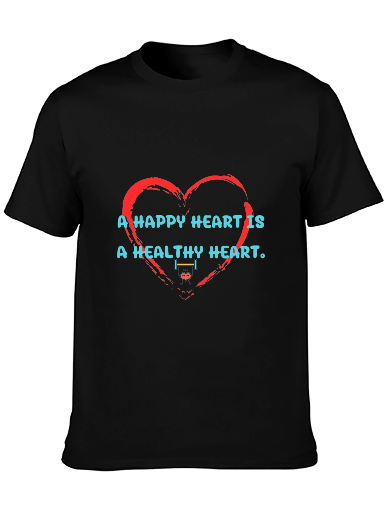Happy Heart Healthy Heart Graphic T-Shirt