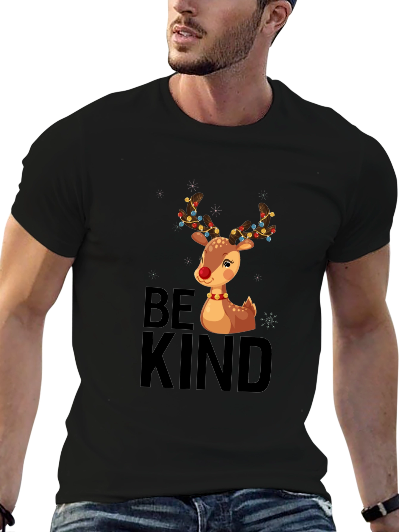 Be Kind Christmas Reindeer T-Shirt