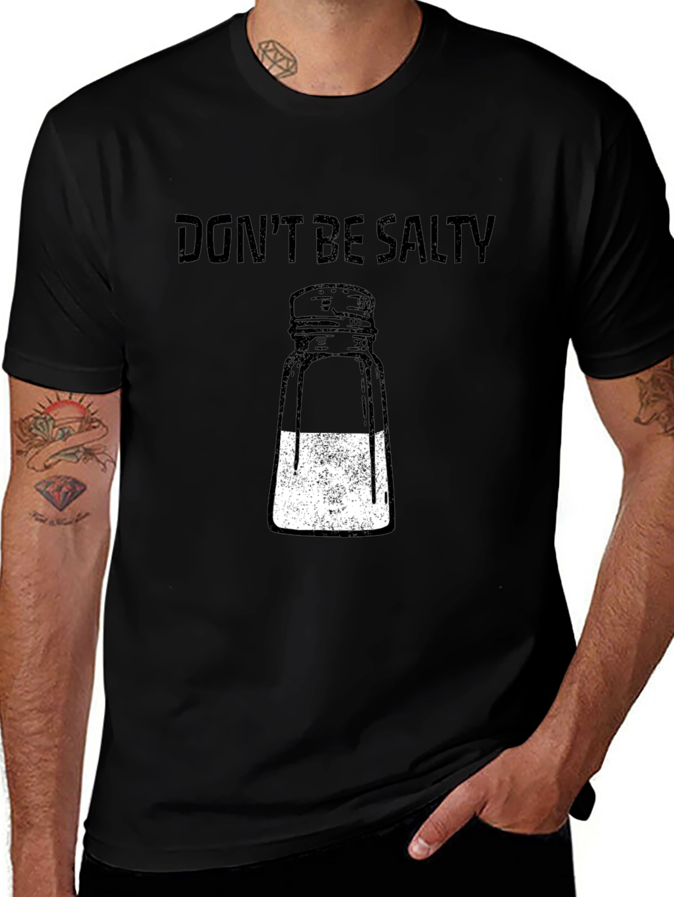 Dont Be Salty Graphic T-Shirt - Black