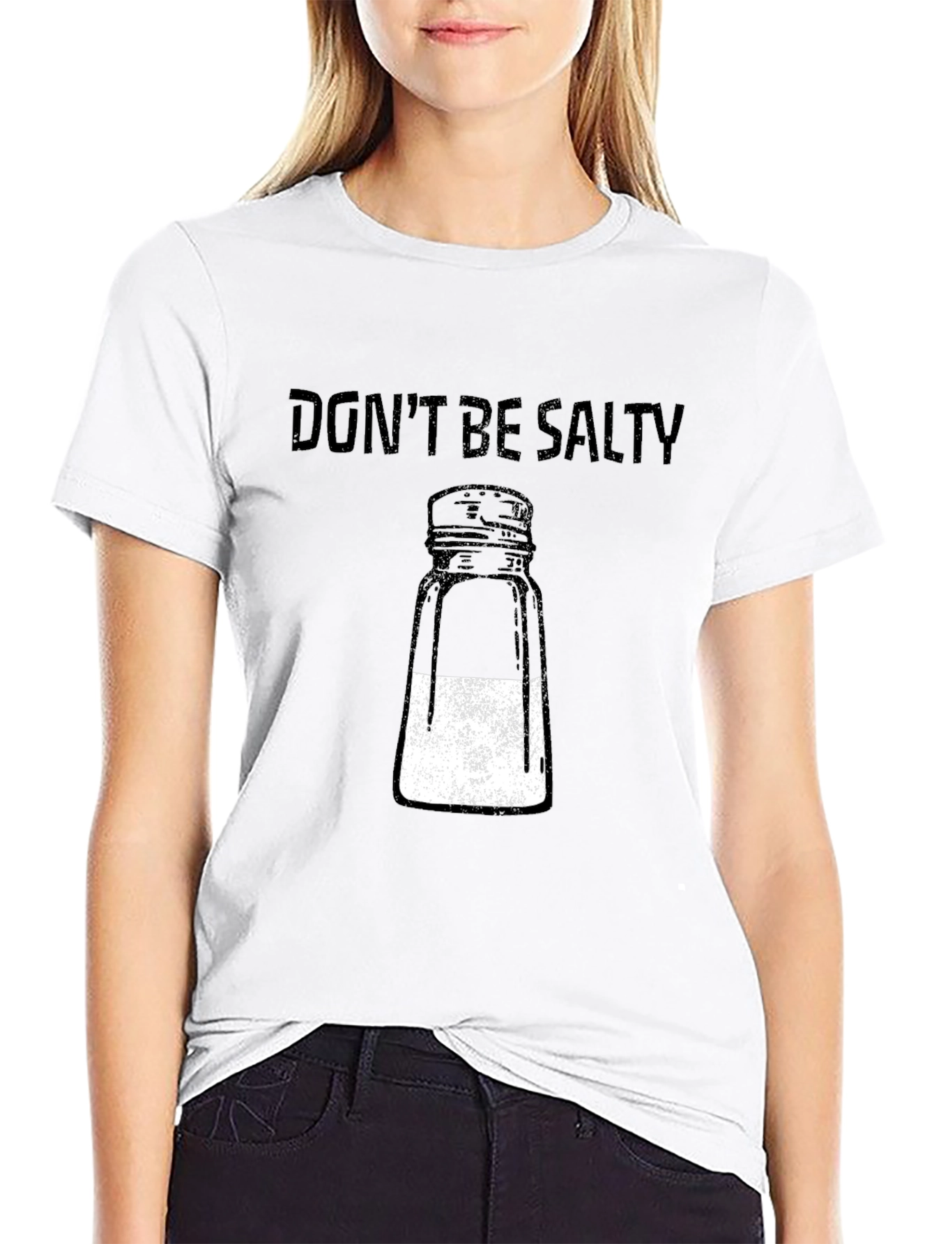 Dont Be Salty Graphic T-Shirt - Black