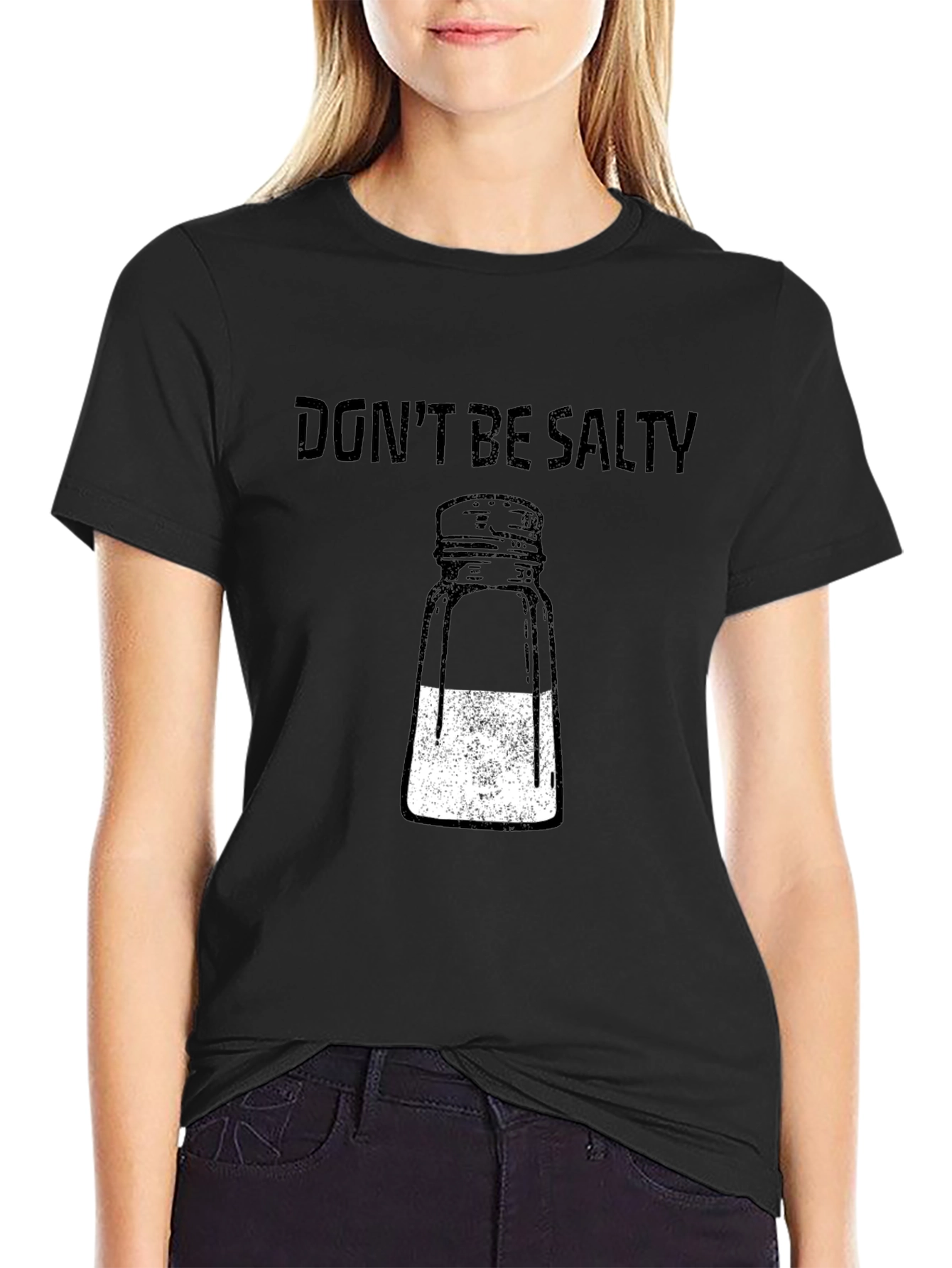 Dont Be Salty Graphic T-Shirt - Black