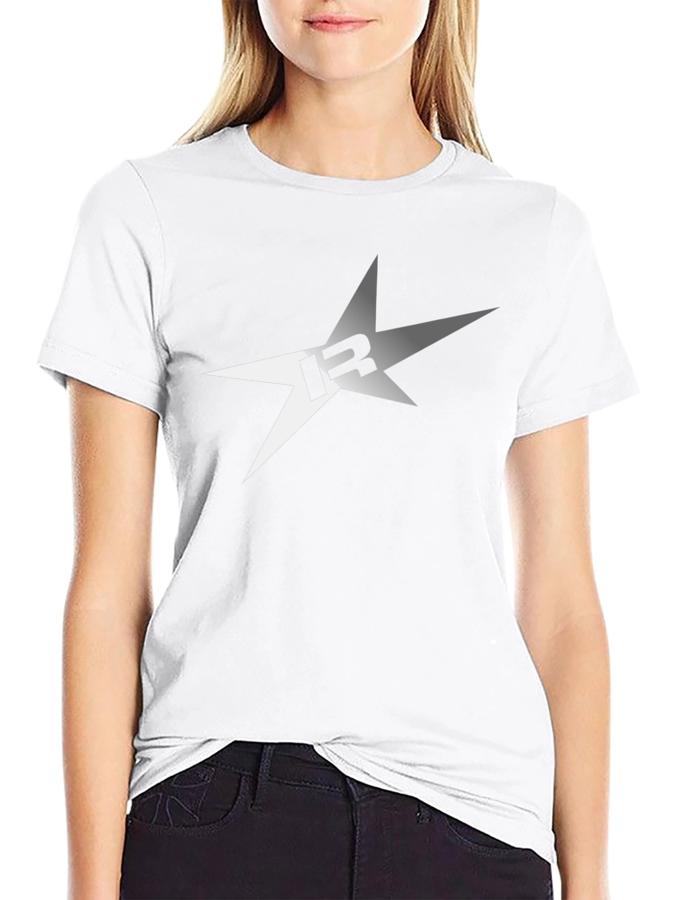 Star Logo Black T-Shirt - Casual Mens Tee