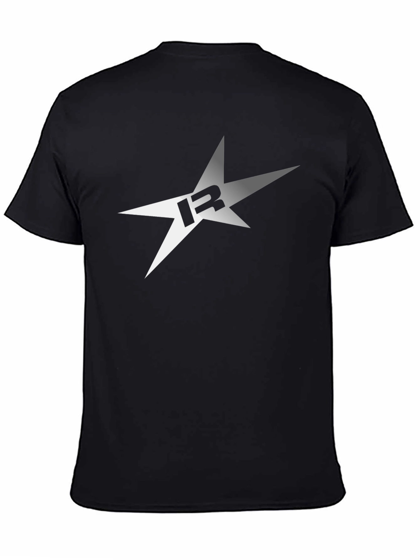 Star Logo Black T-Shirt - Casual Mens Tee