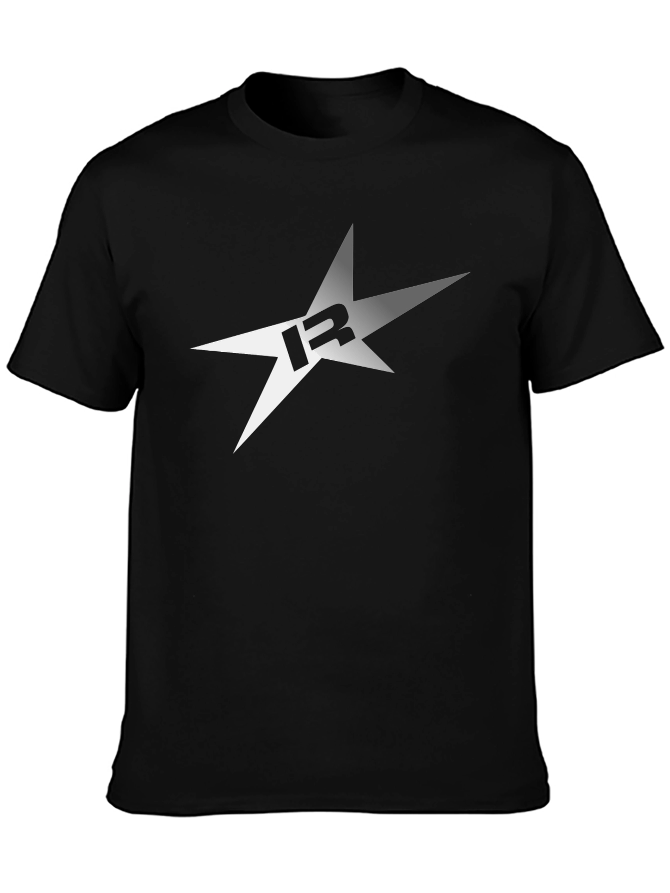 Star Logo Black T-Shirt - Casual Mens Tee