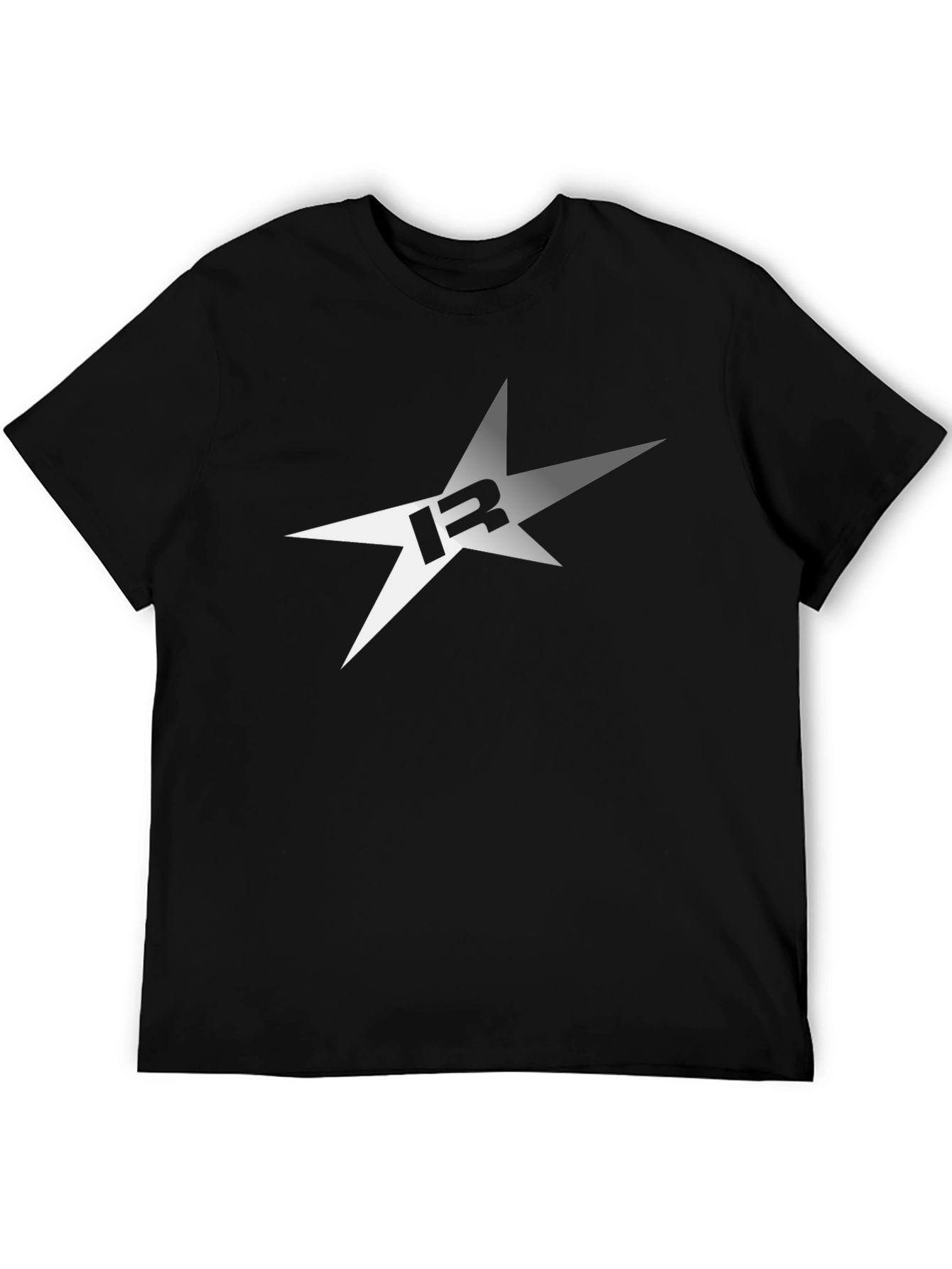 Star Logo Black T-Shirt - Casual Mens Tee