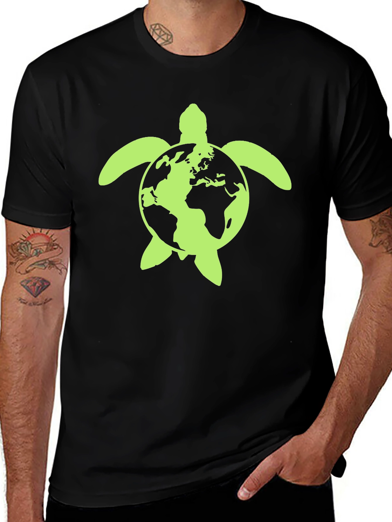 Earth Turtle Graphic Tee