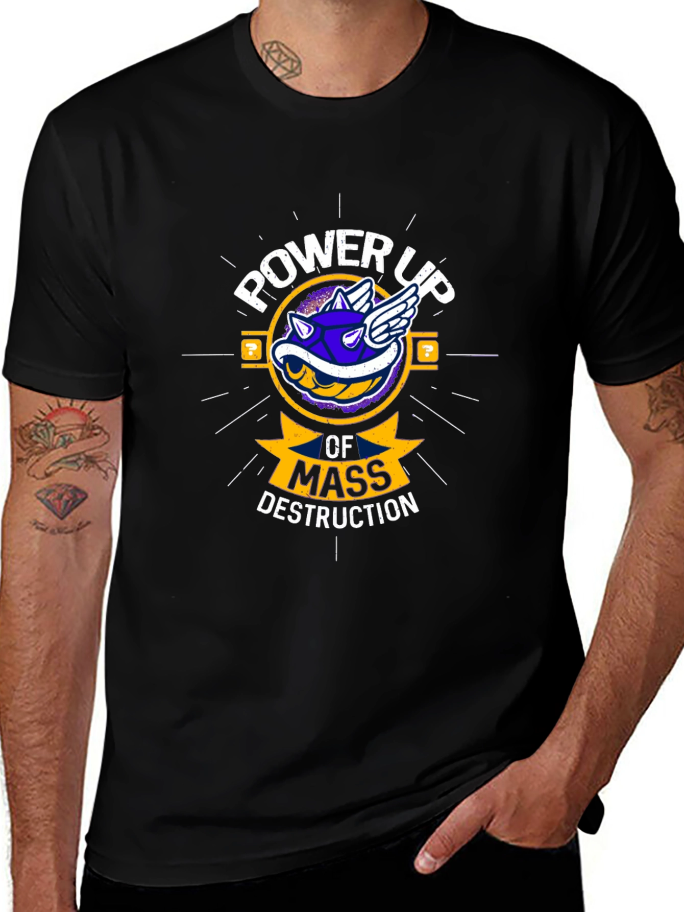 Power Up Mass Destruction Graphic T-Shirt