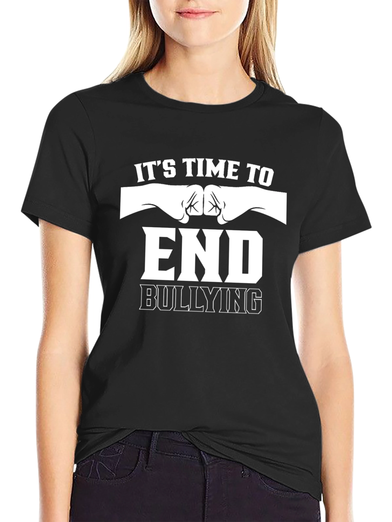 Its Time to End Bullying Graphic Tee - Black