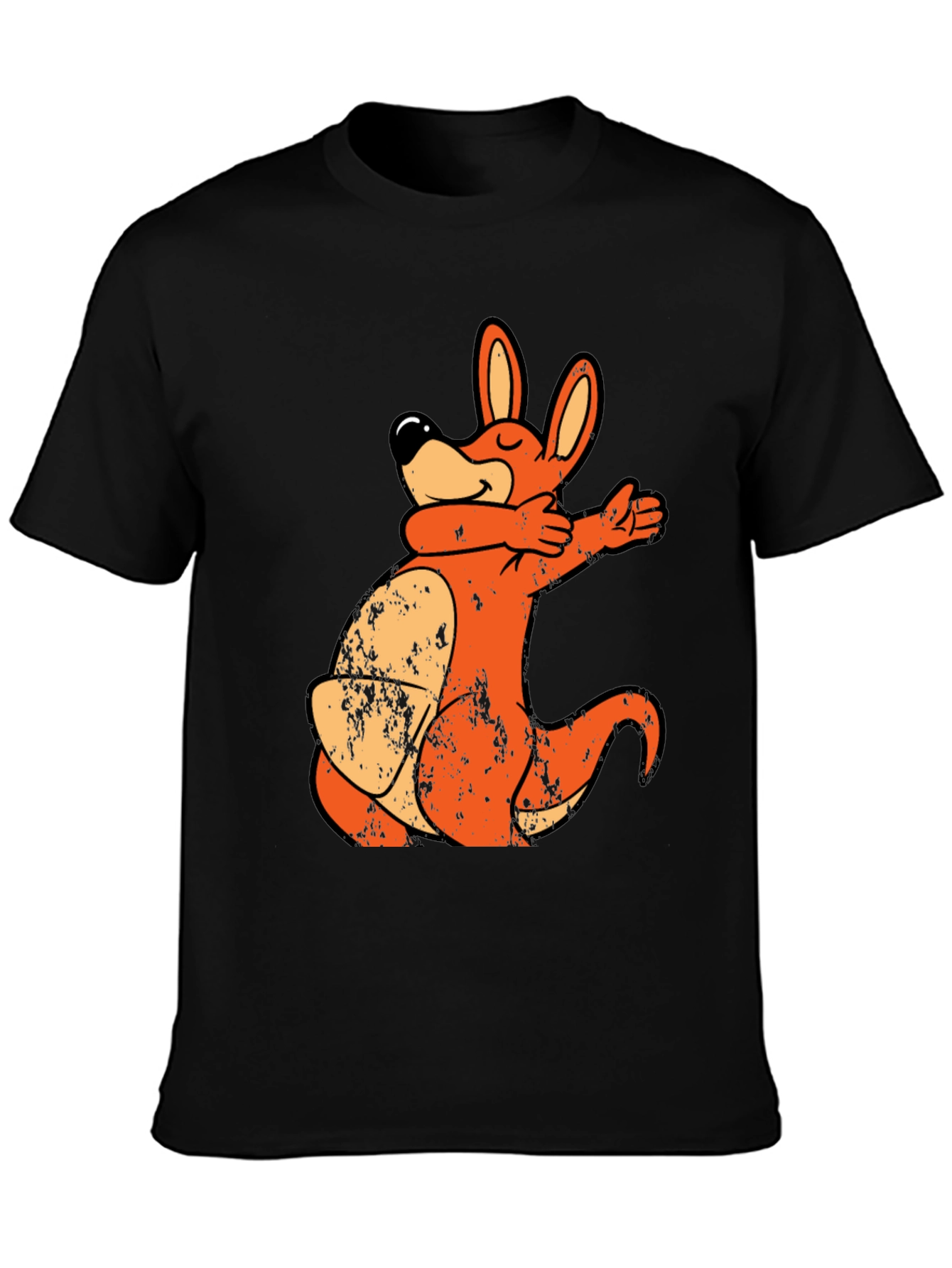 Cartoon Kangaroo Dab T-Shirt - Unique Design