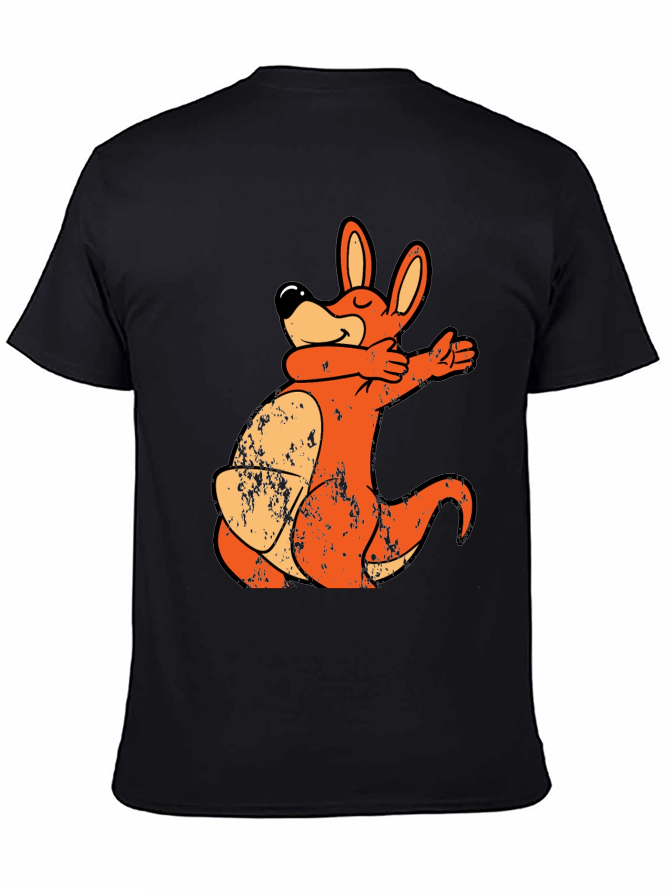 Cartoon Kangaroo Dab T-Shirt - Unique Design