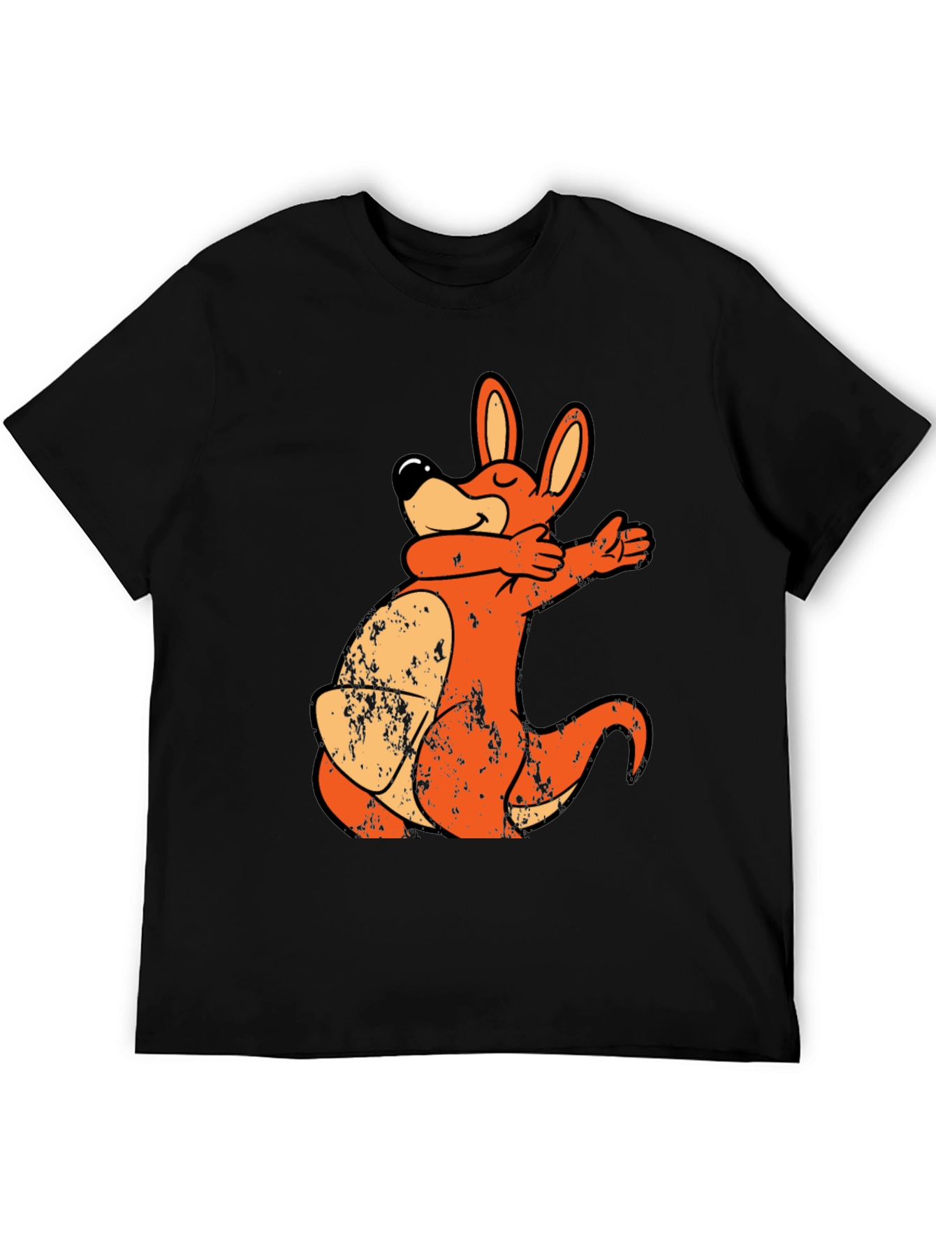 Cartoon Kangaroo Dab T-Shirt - Unique Design