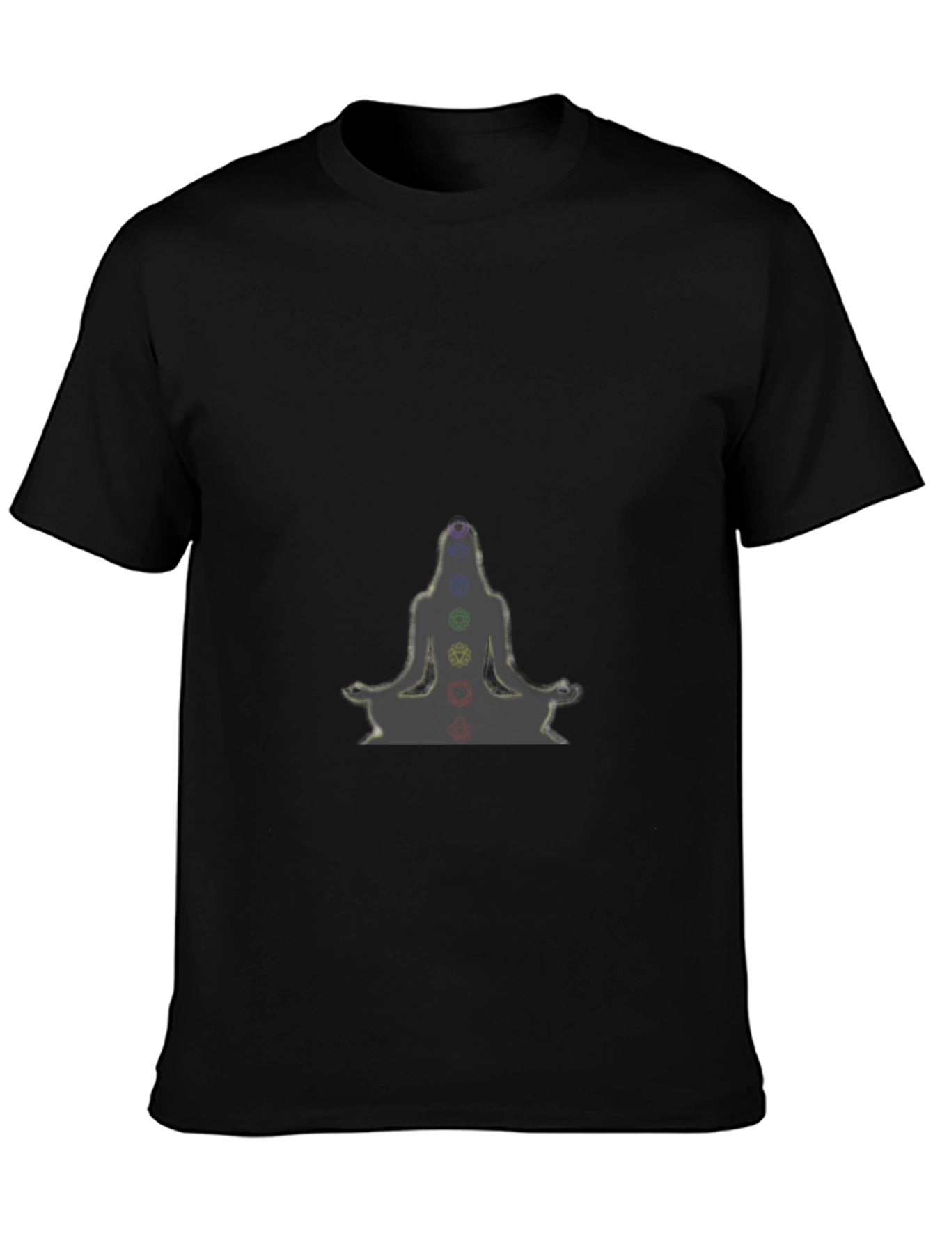 Chakra Yoga Meditation Black T-Shirt