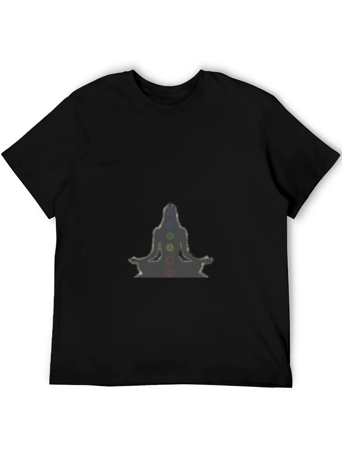 Chakra Yoga Meditation Black T-Shirt