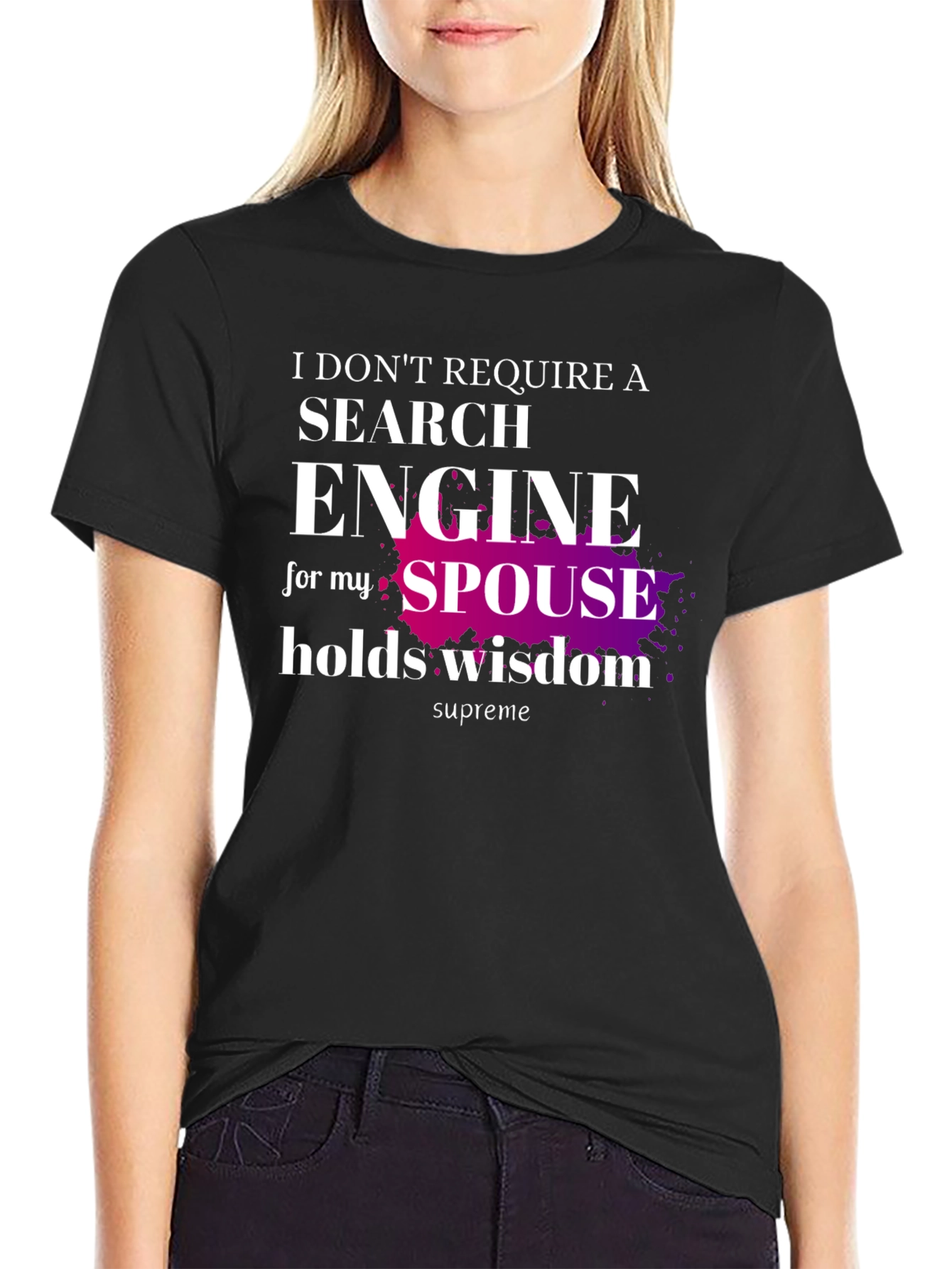 Spouse Wisdom T-Shirt - Novelty Graphic Tee