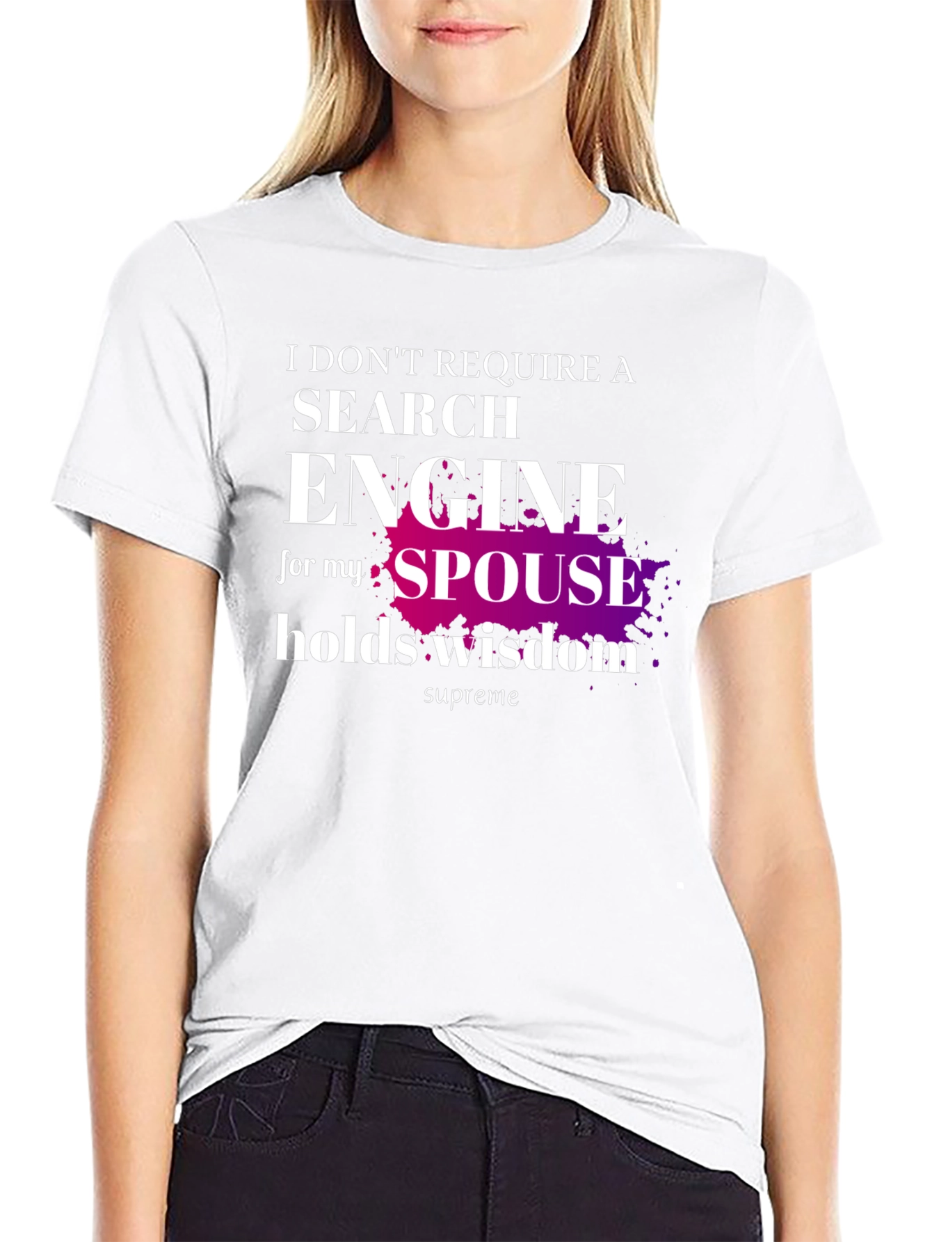 Spouse Wisdom T-Shirt - Novelty Graphic Tee