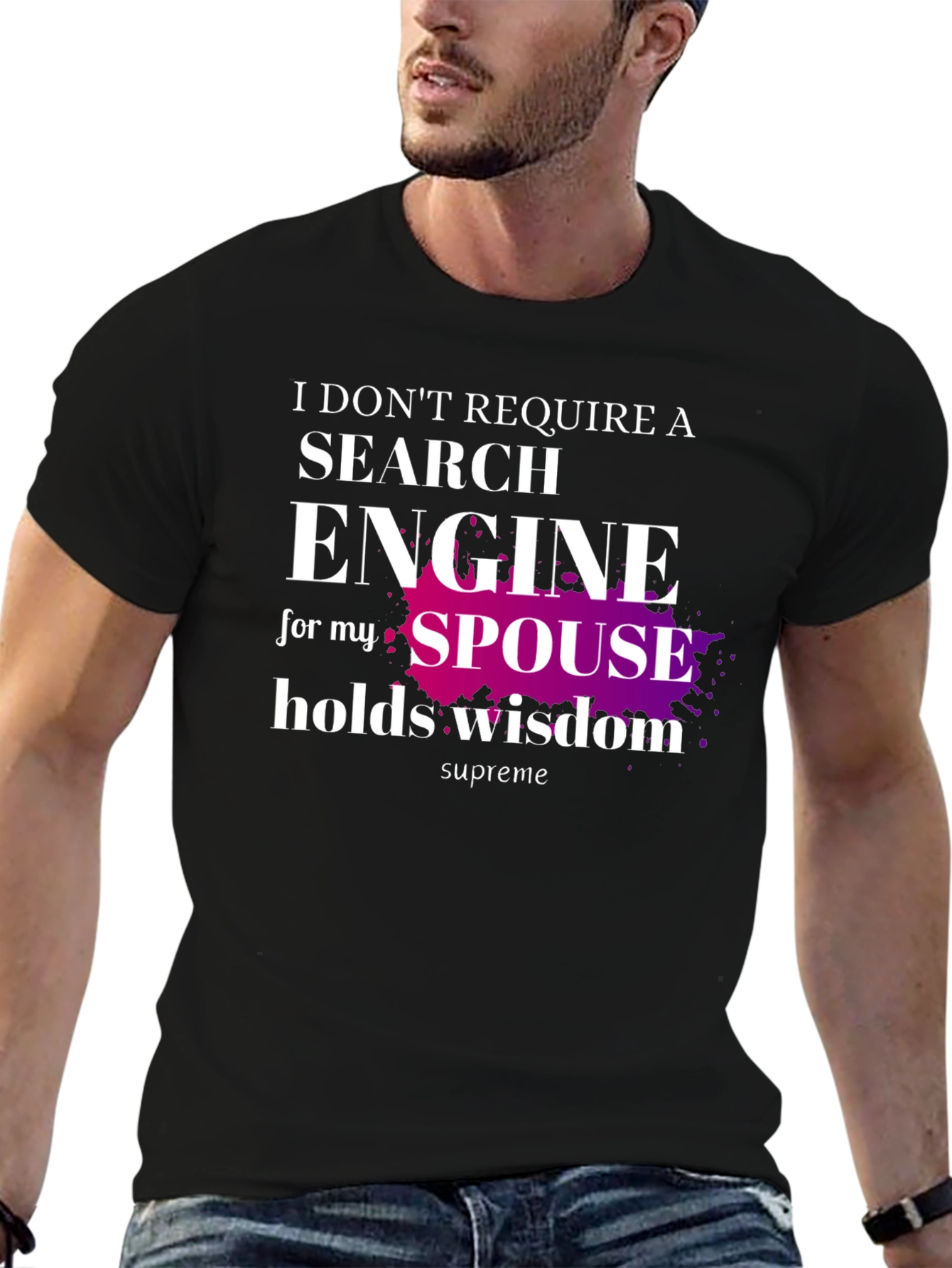 Spouse Wisdom T-Shirt - Novelty Graphic Tee