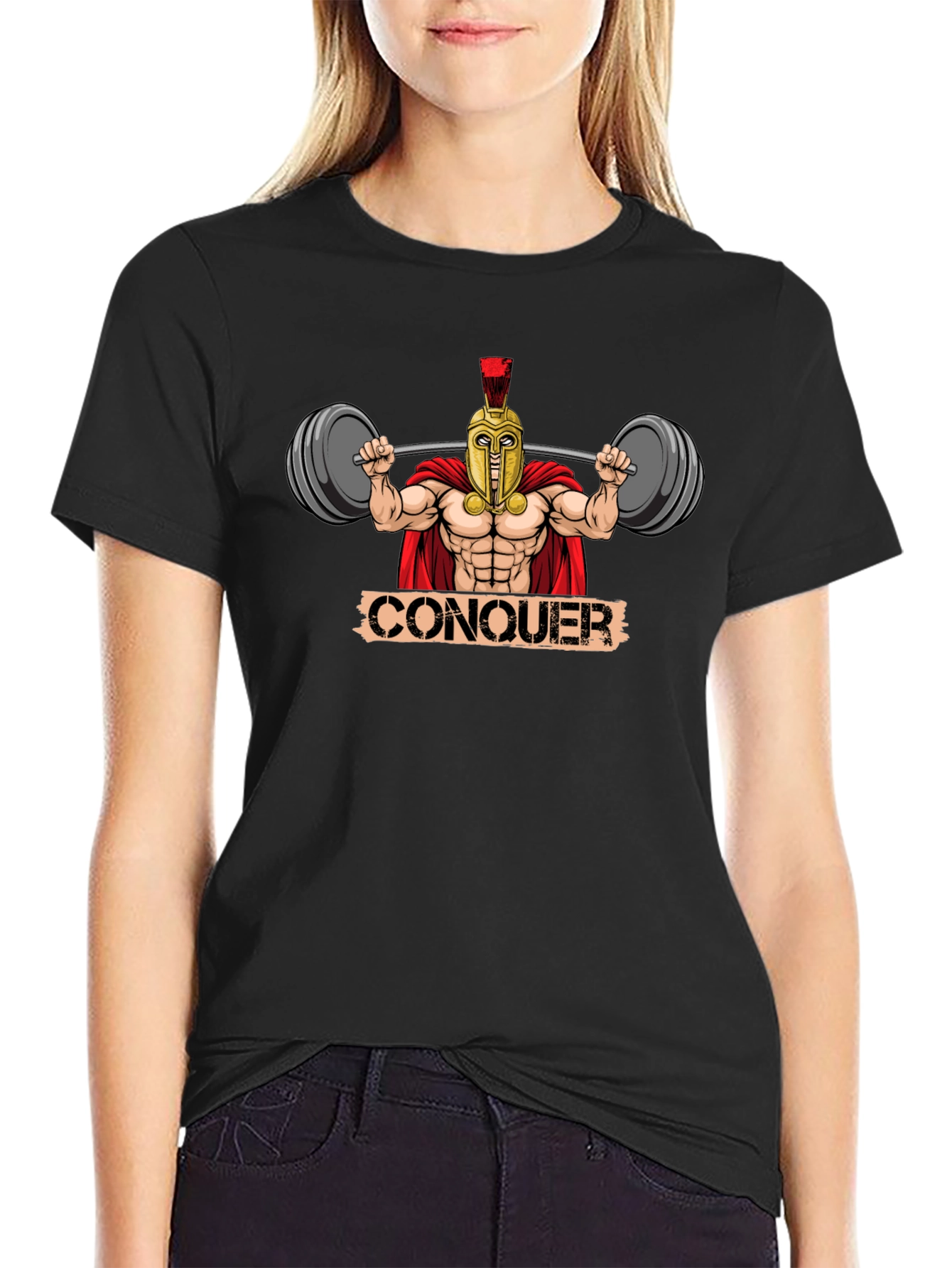 Conquer Spartan Gym T-Shirt
