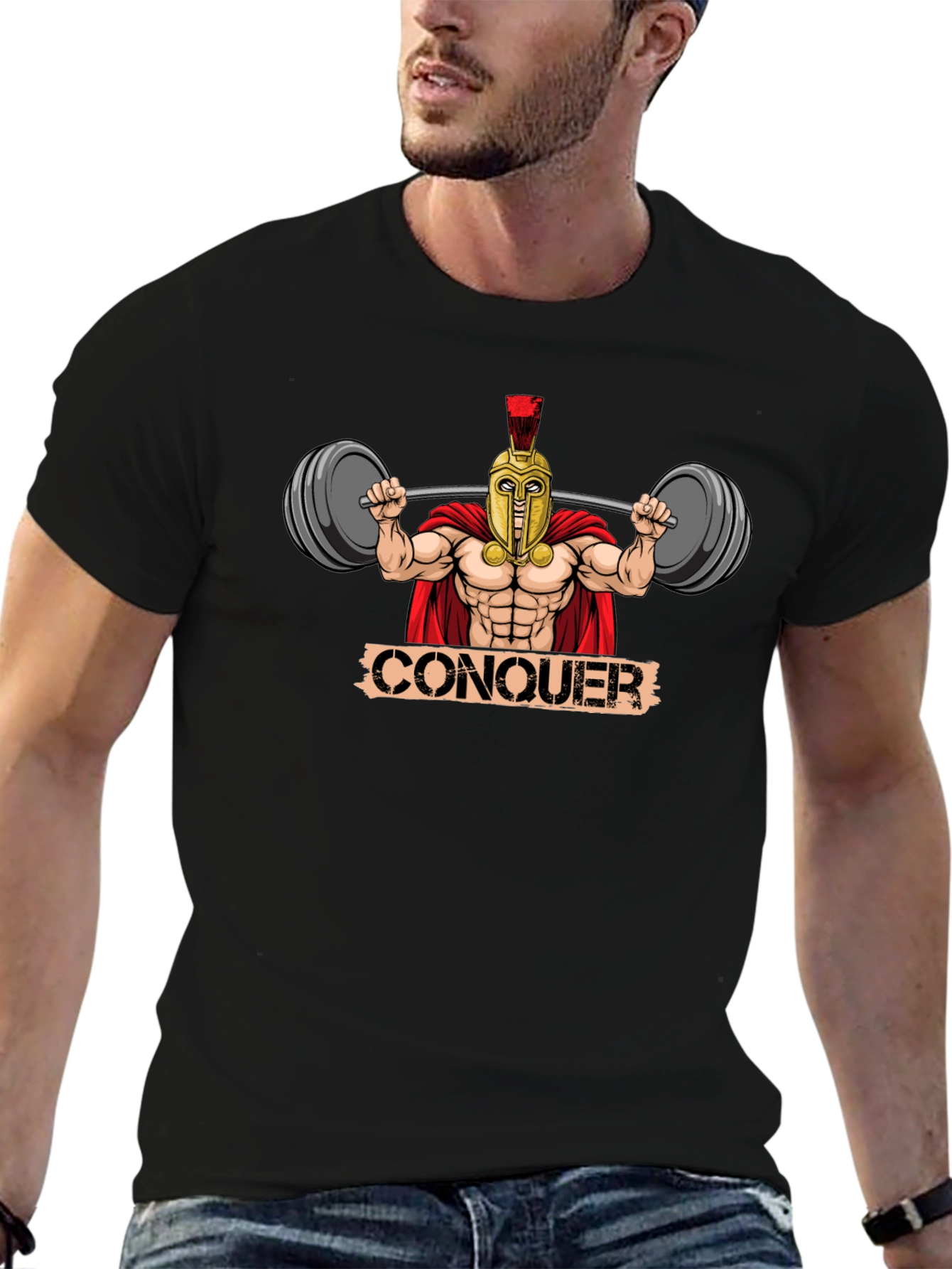 Conquer Spartan Gym T-Shirt