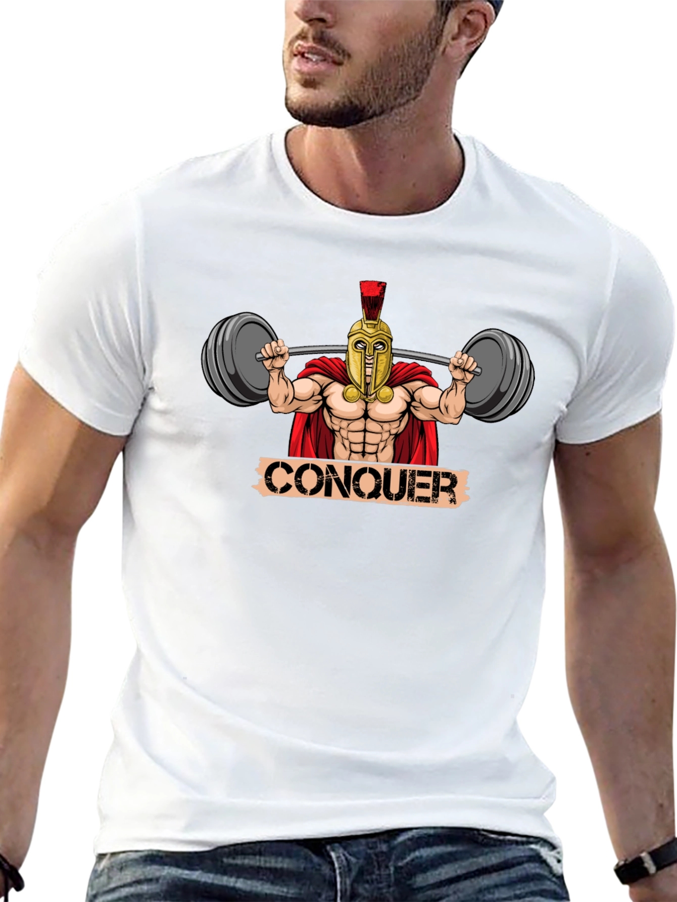 Conquer Spartan Gym T-Shirt