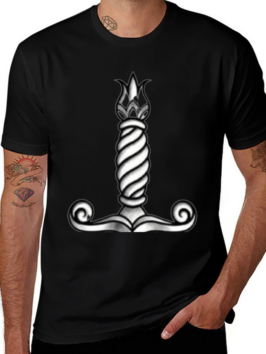 Viking Mjolnir Hammer Graphic Tee - Black