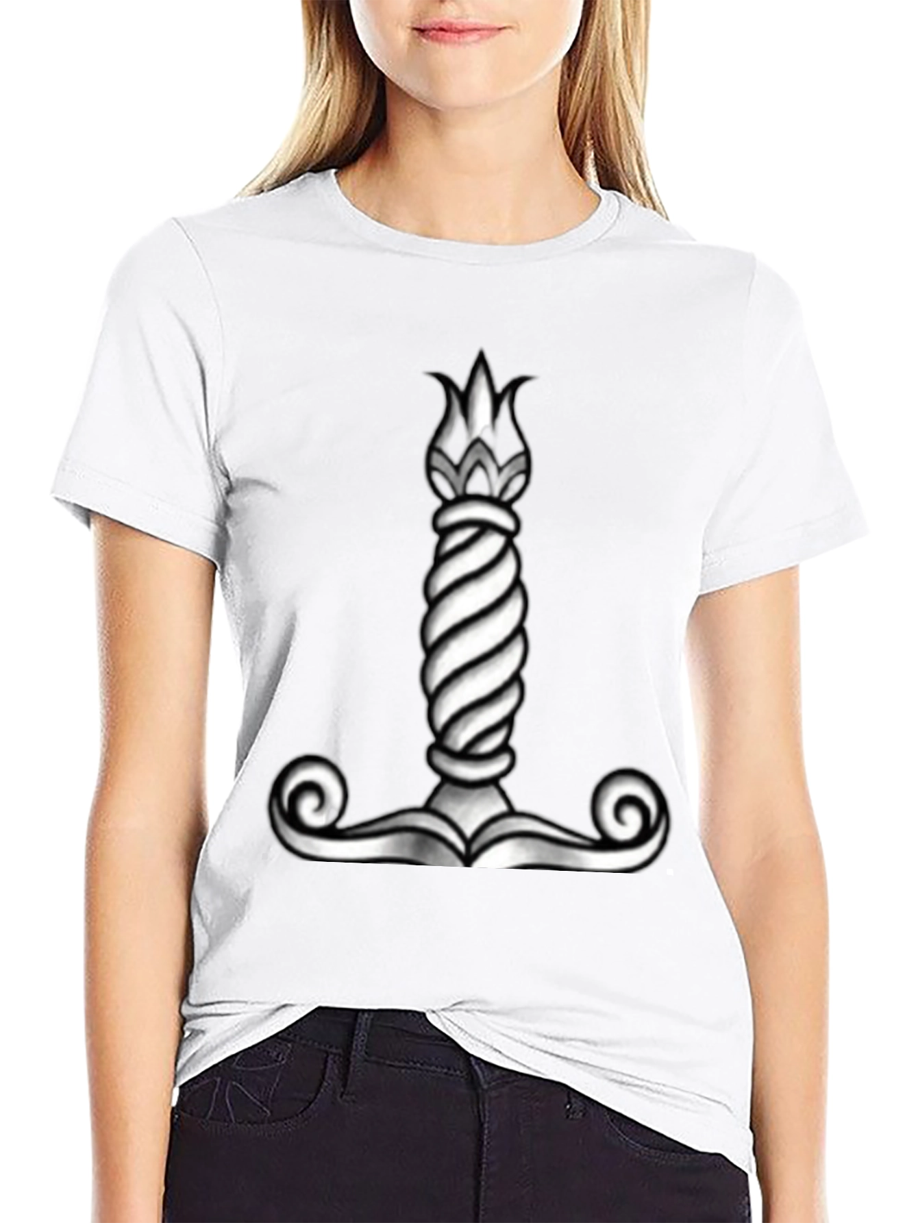 Viking Mjolnir Hammer Graphic Tee - Black