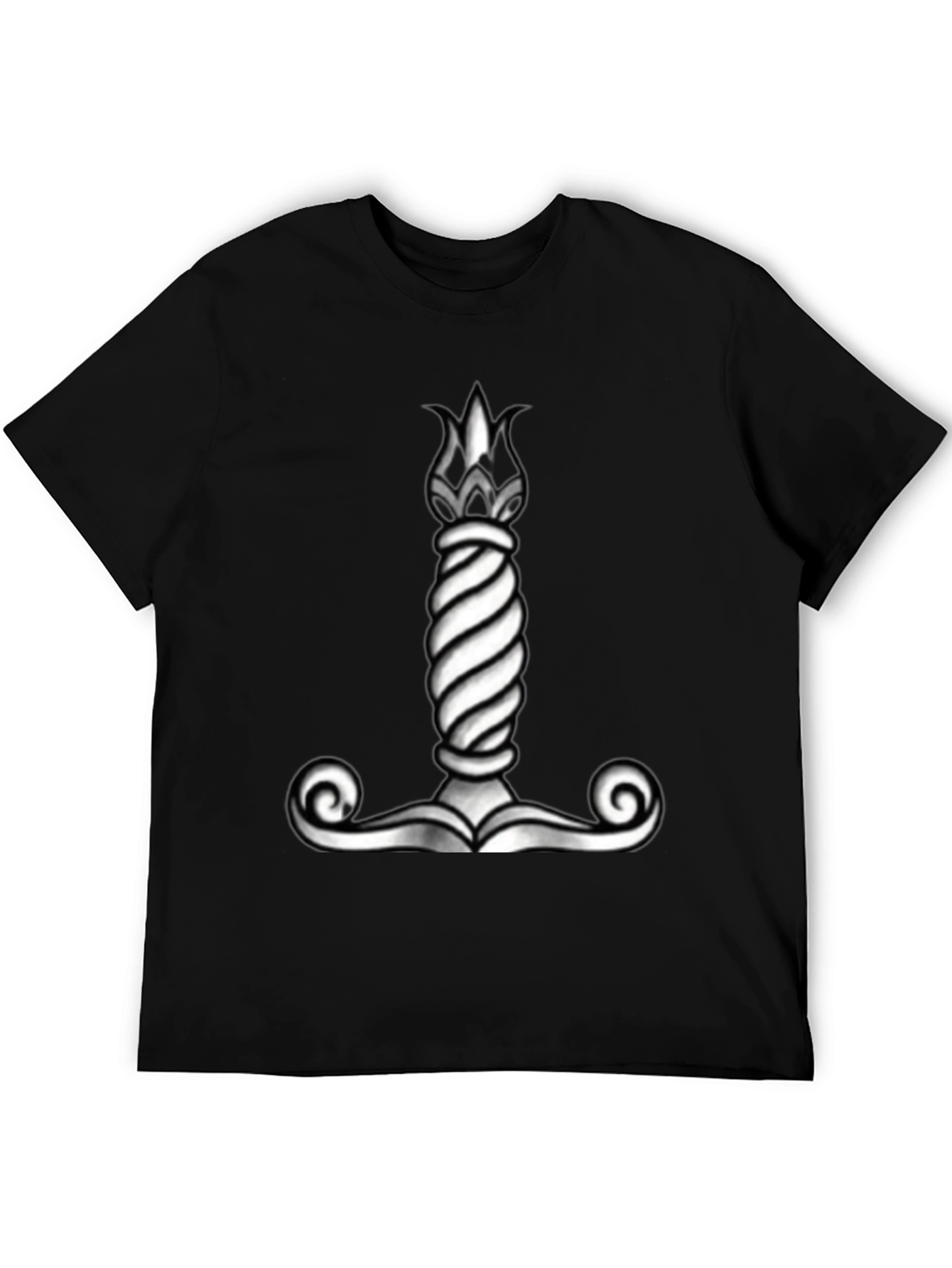 Viking Mjolnir Hammer Graphic Tee - Black