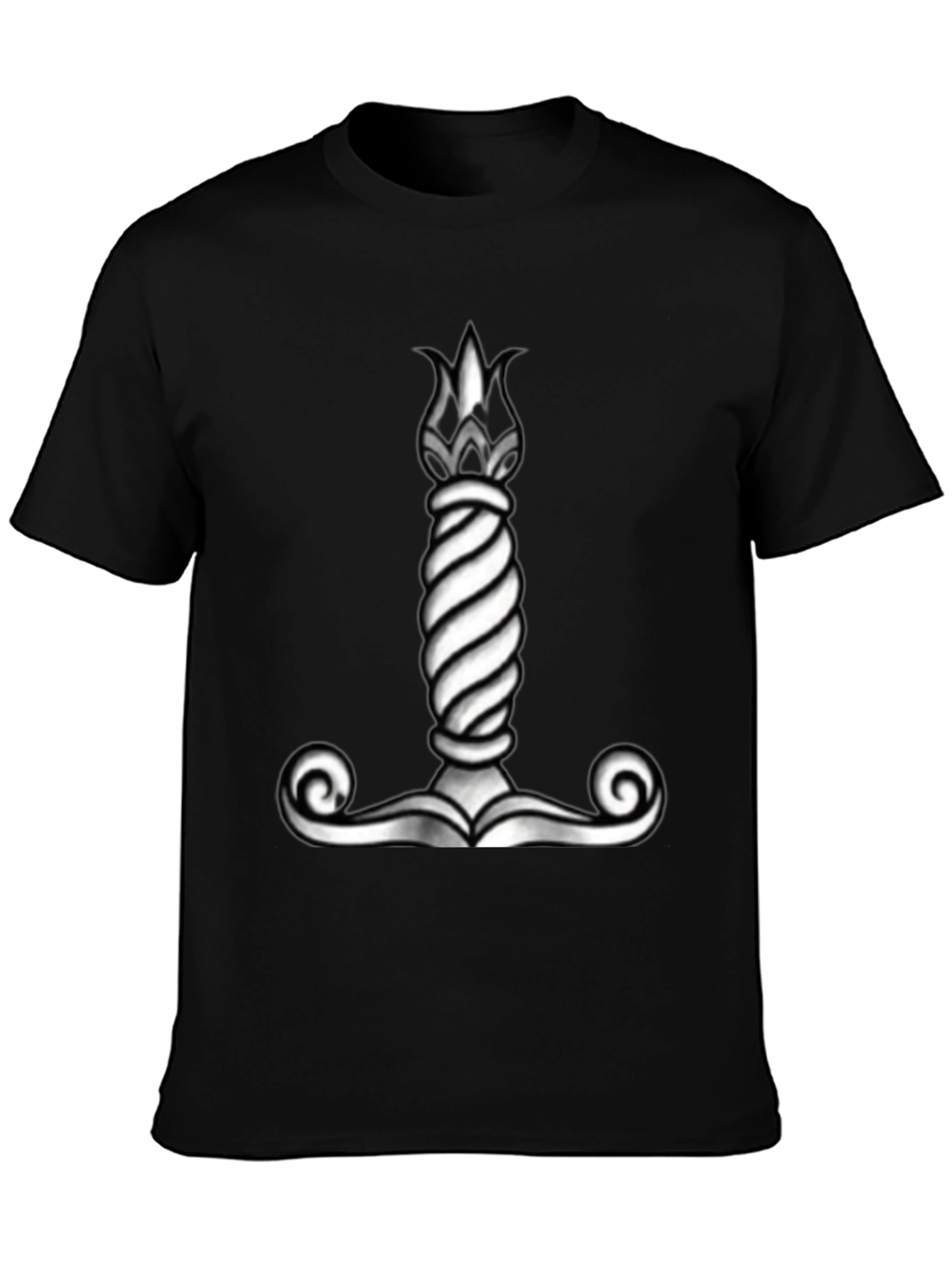 Viking Mjolnir Hammer Graphic Tee - Black
