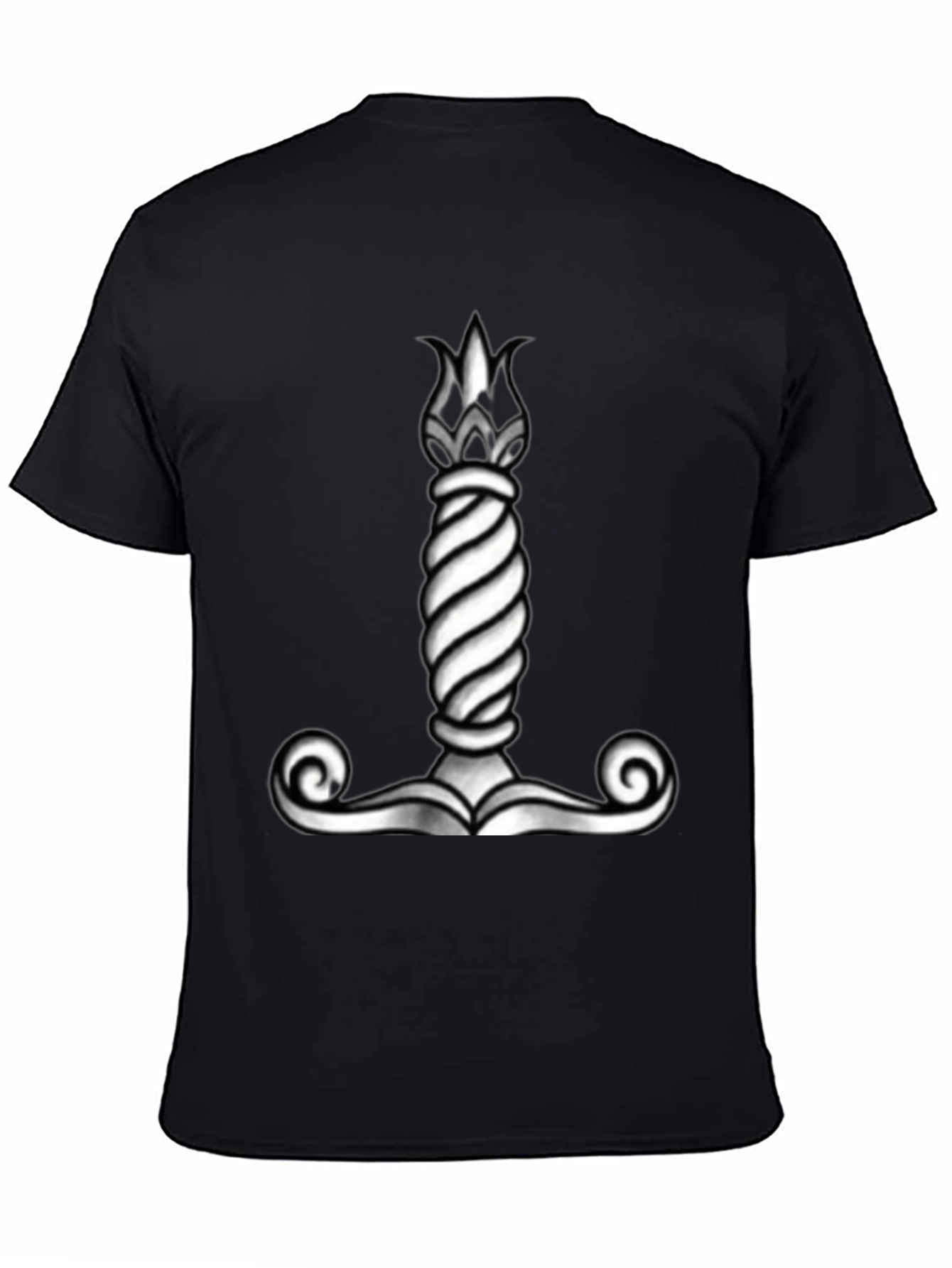 Viking Mjolnir Hammer Graphic Tee - Black
