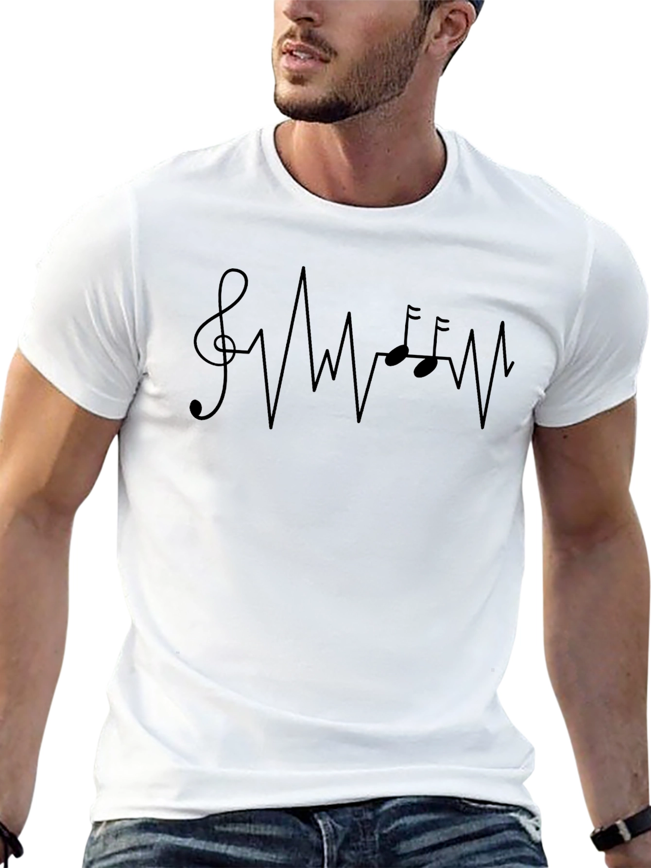 Music Heartbeat Graphic T-Shirt