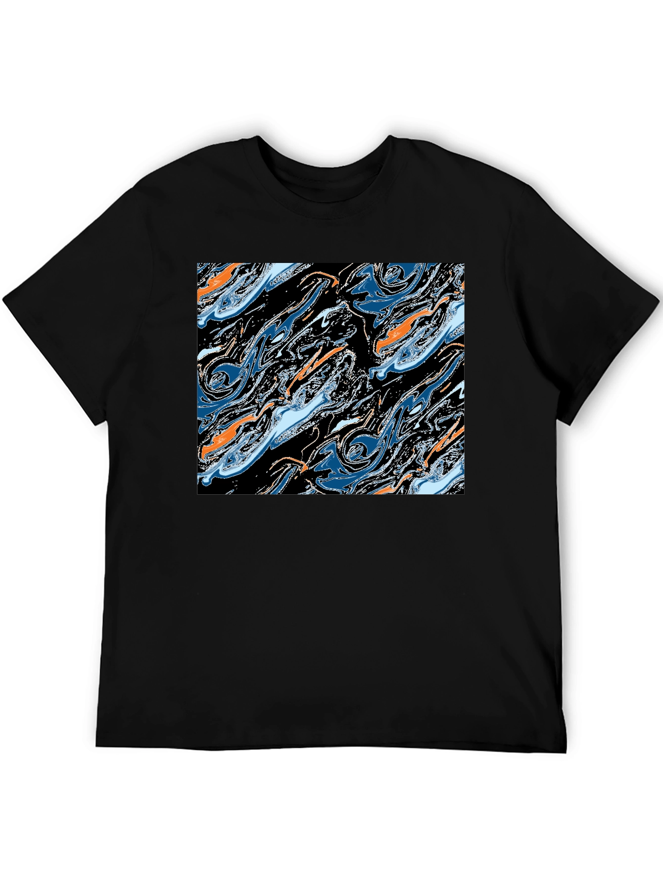 Abstract Swirl Graphic Tee - Modern Art T-Shirt