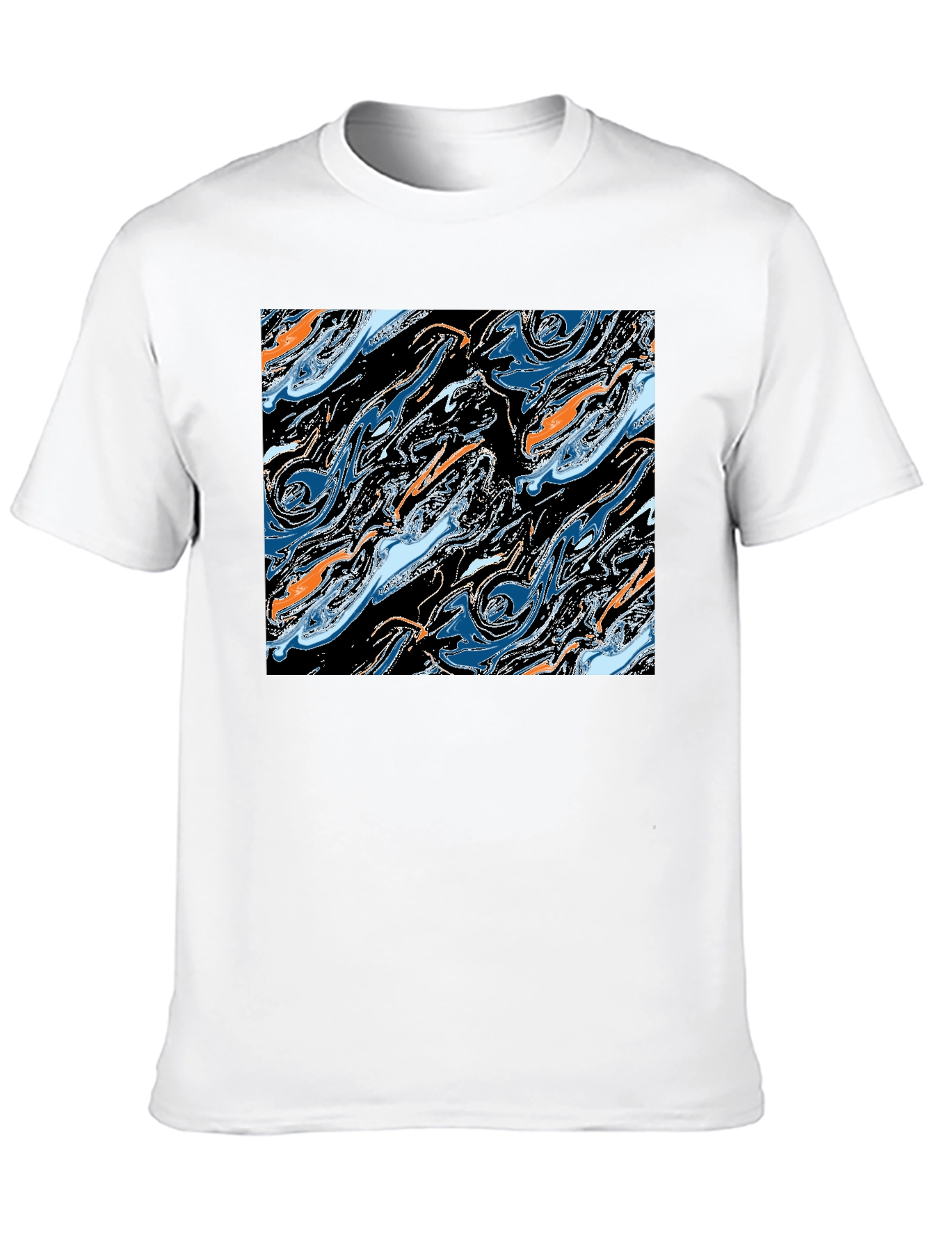 Abstract Swirl Graphic Tee - Modern Art T-Shirt