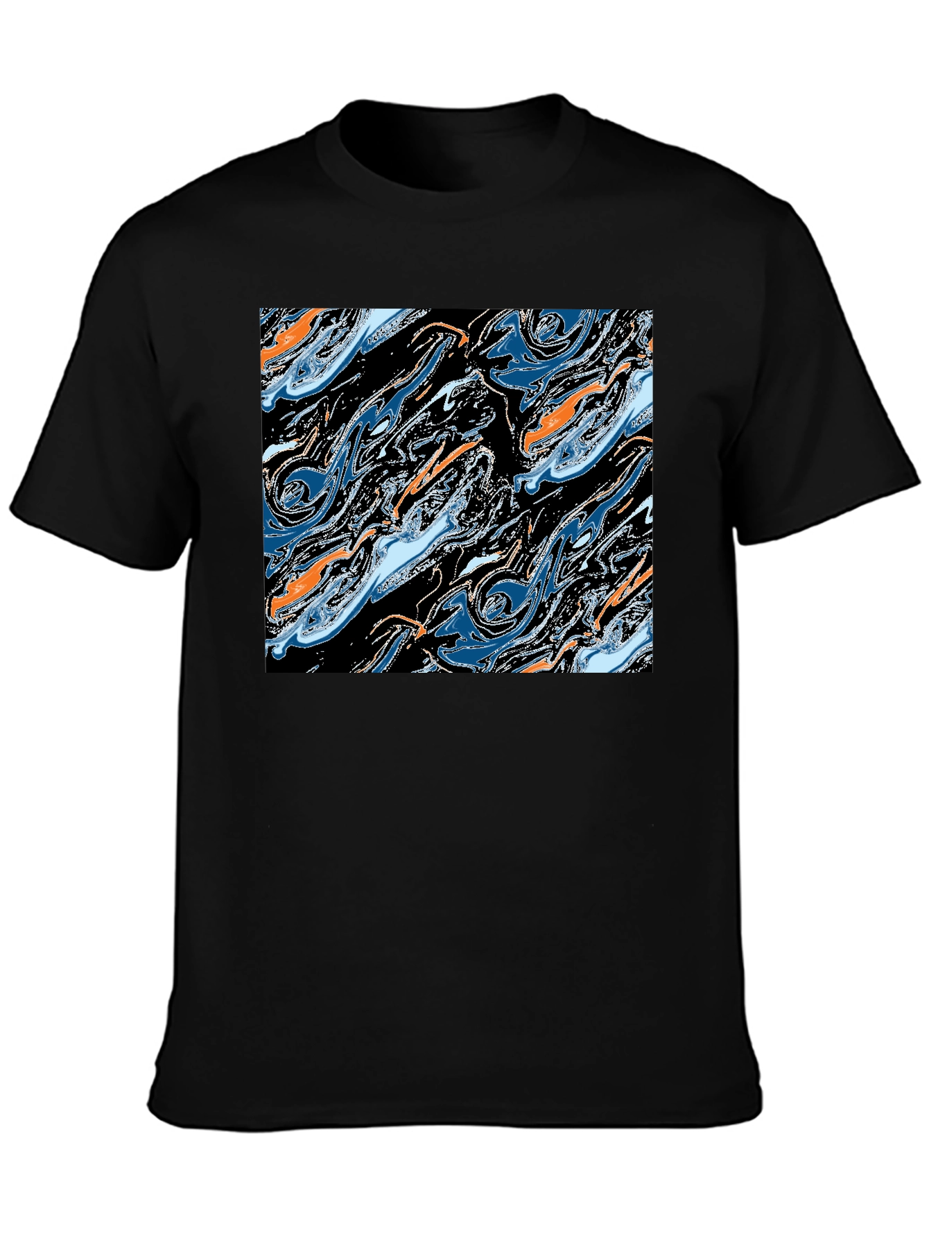 Abstract Swirl Graphic Tee - Modern Art T-Shirt