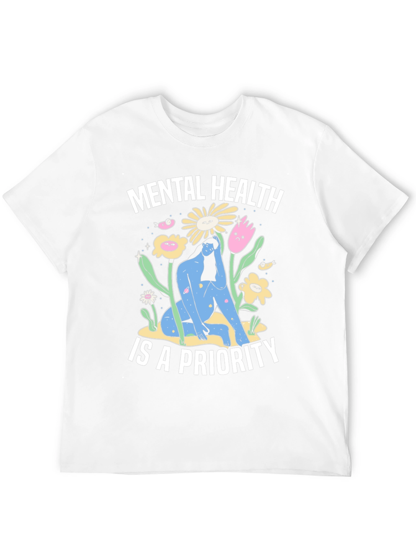 Mental Health Priority T-Shirt - Unisex Black Tee