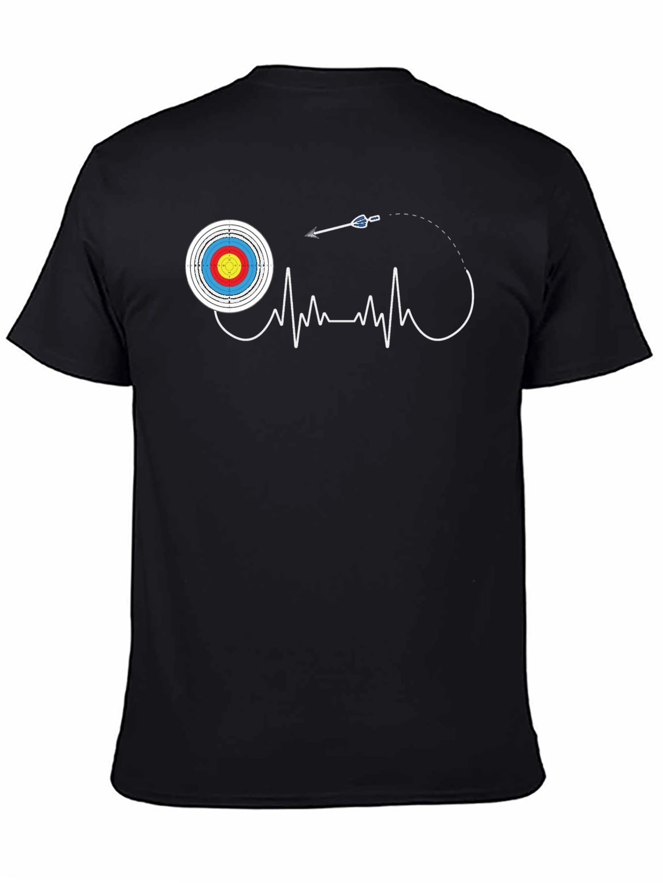 Archery Heartbeat T-Shirt - Target & Arrow Design