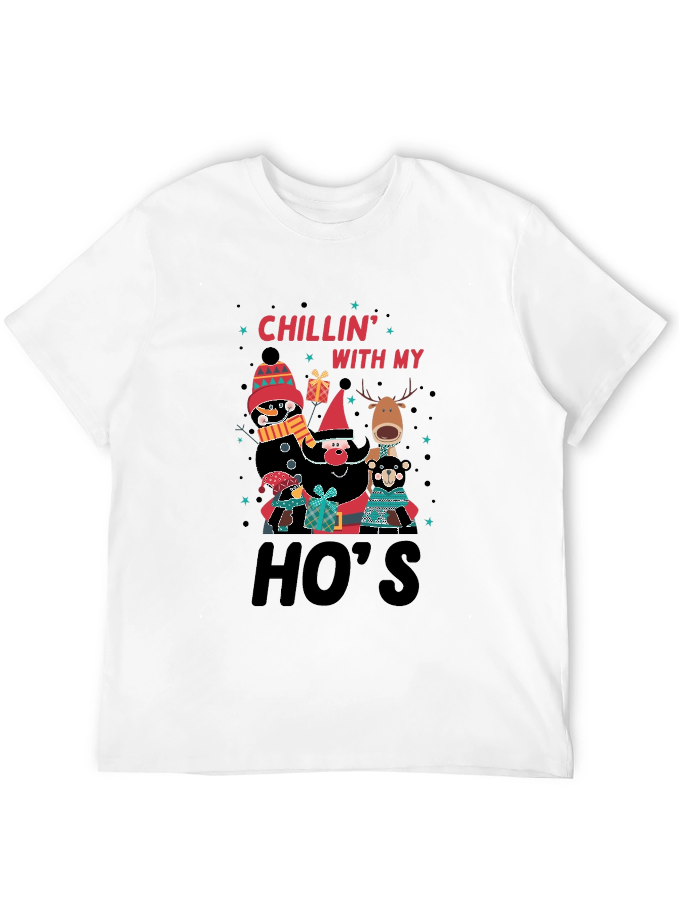 Chillin With My Hos Christmas T-Shirt