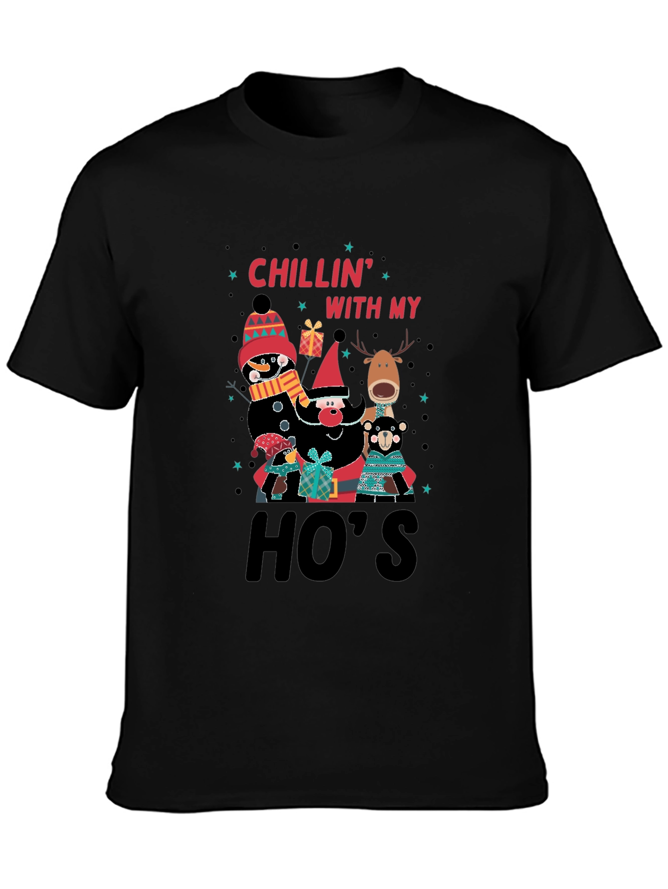 Chillin With My Hos Christmas T-Shirt