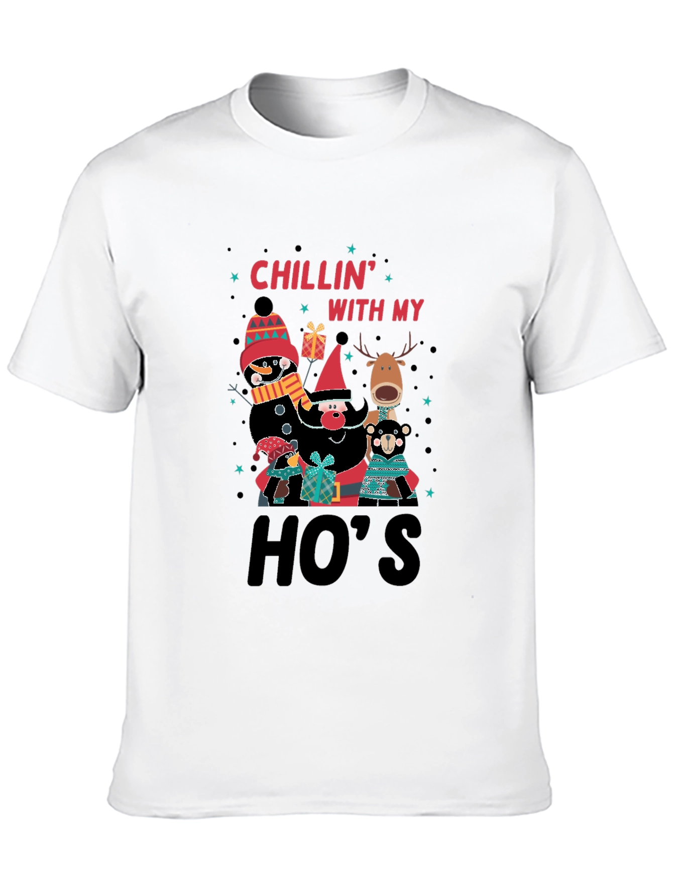 Chillin With My Hos Christmas T-Shirt