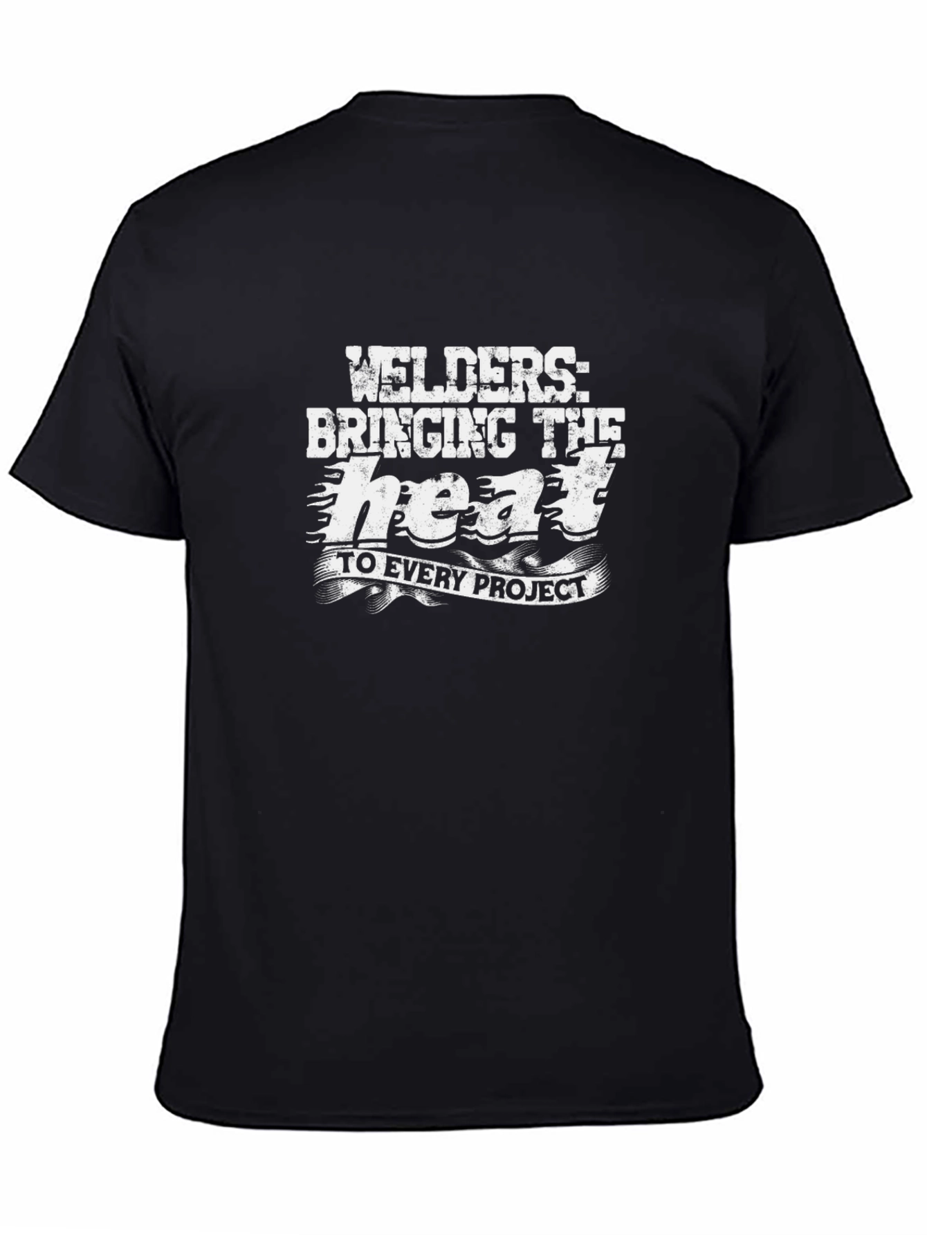 Welders Bringing The Heat Black Graphic T-Shirt