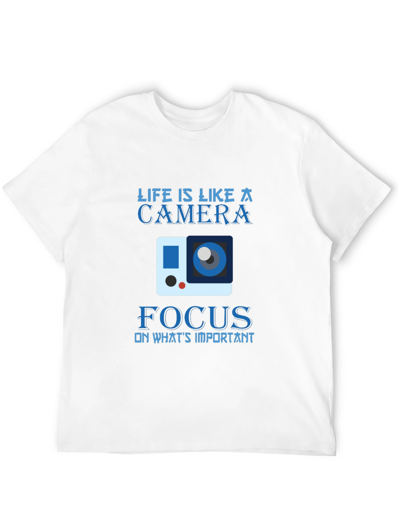 Life Camera Focus Graphic Tee - Mens Black T-Shirt
