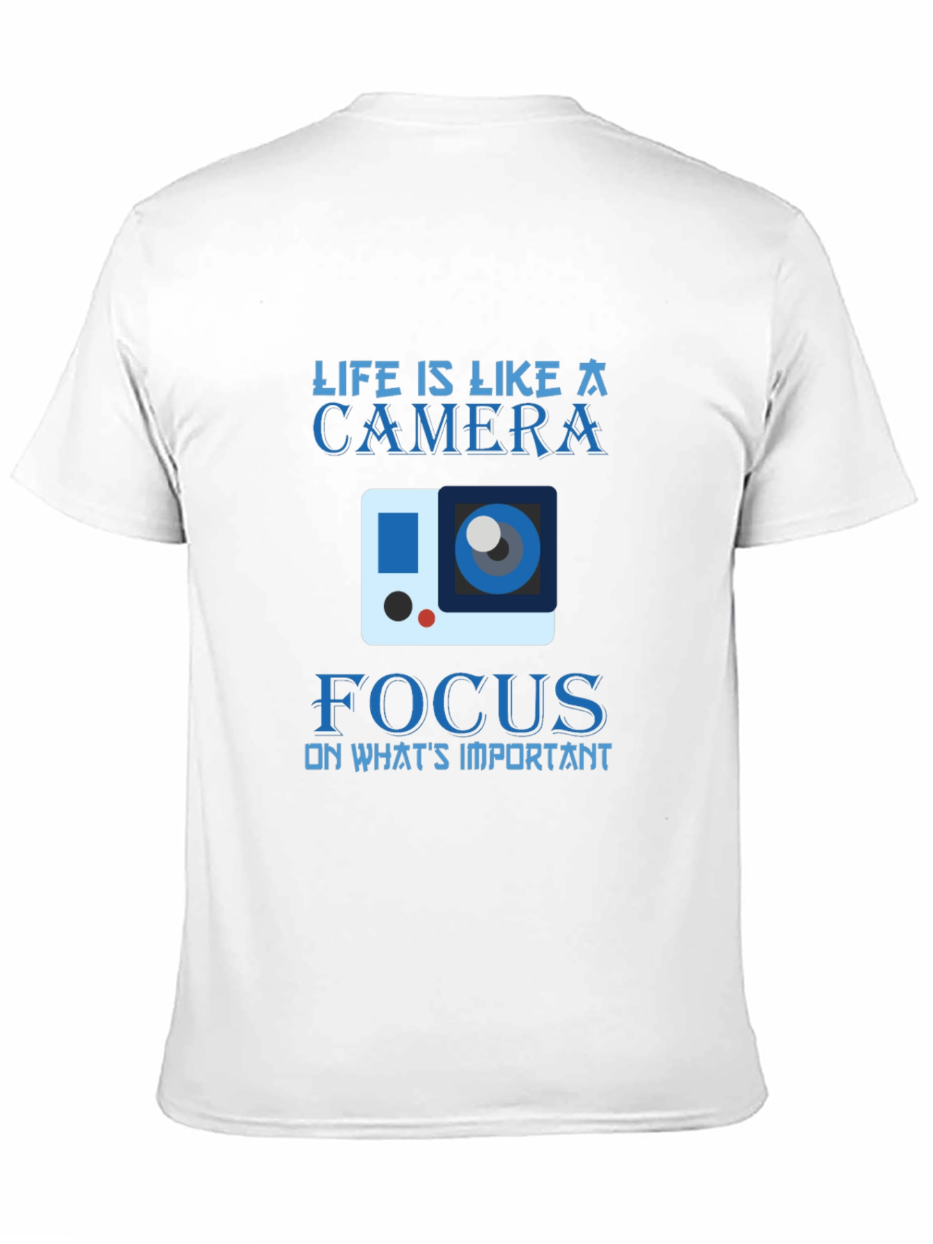 Life Camera Focus Graphic Tee - Mens Black T-Shirt