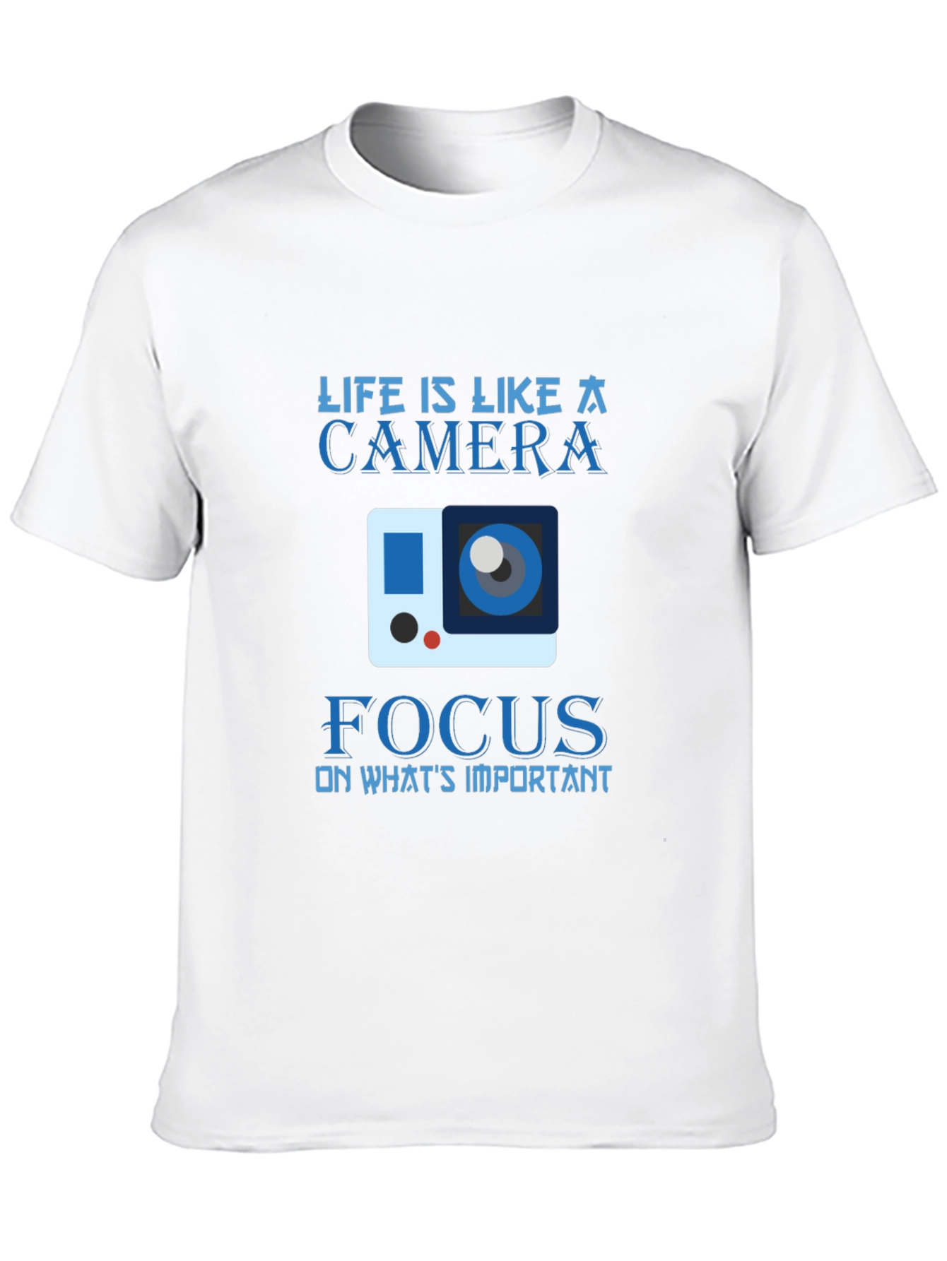 Life Camera Focus Graphic Tee - Mens Black T-Shirt