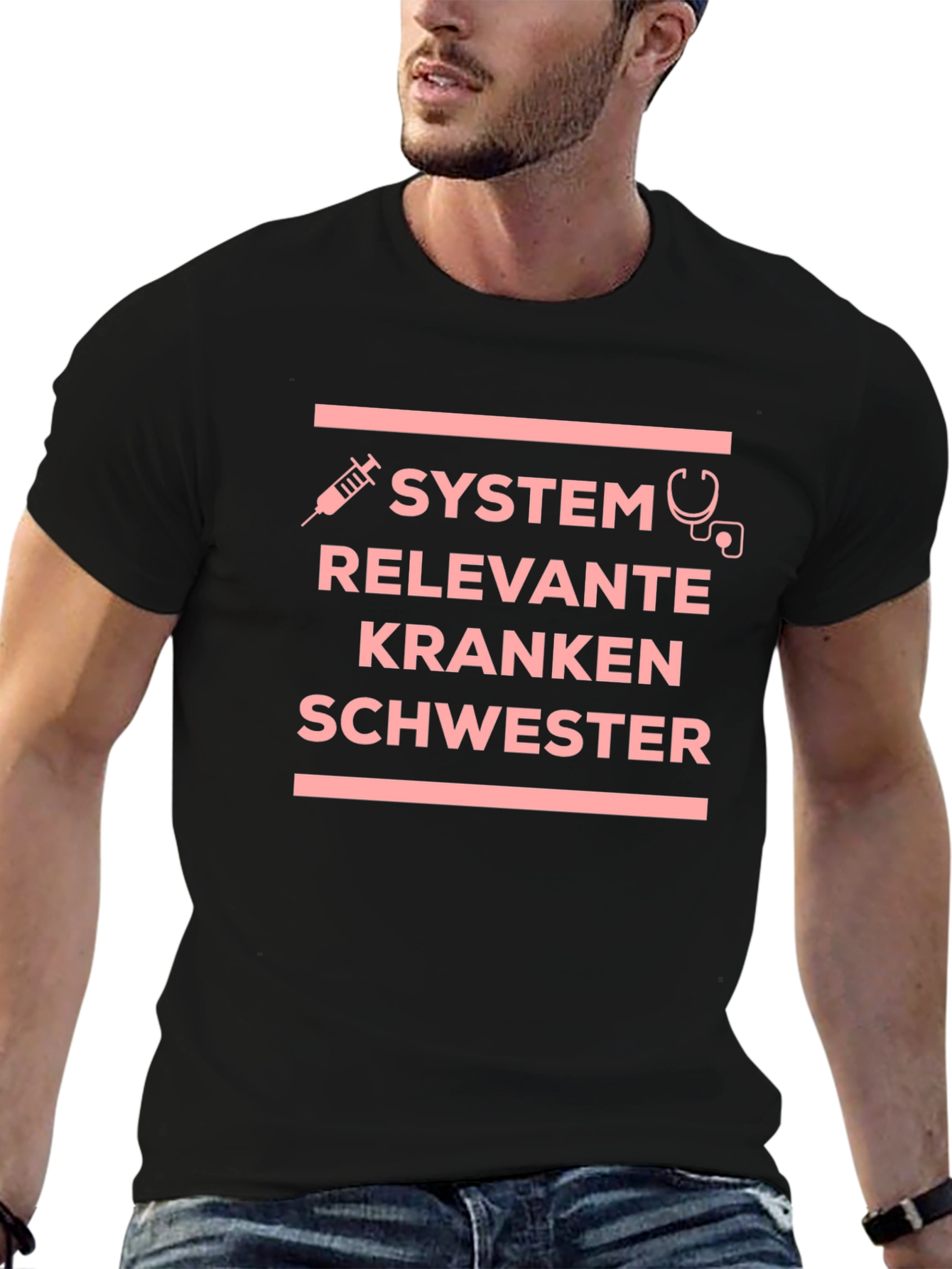 Systemrelevante Krankenschwester Graphic T-Shirt
