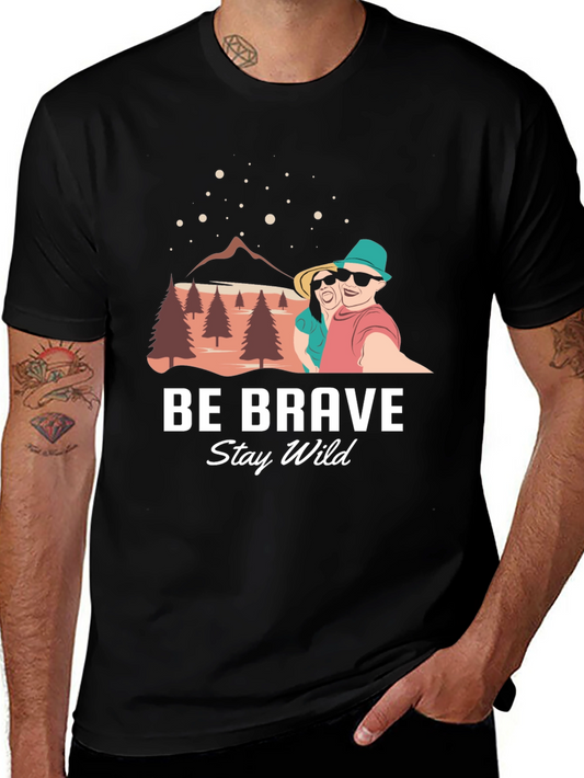 Be Brave Stay Wild Graphic T-Shirt