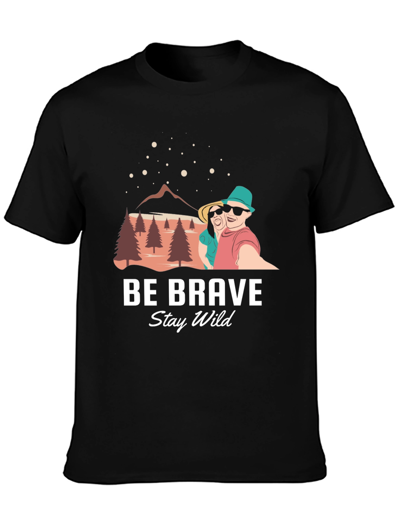 Be Brave Stay Wild Graphic T-Shirt