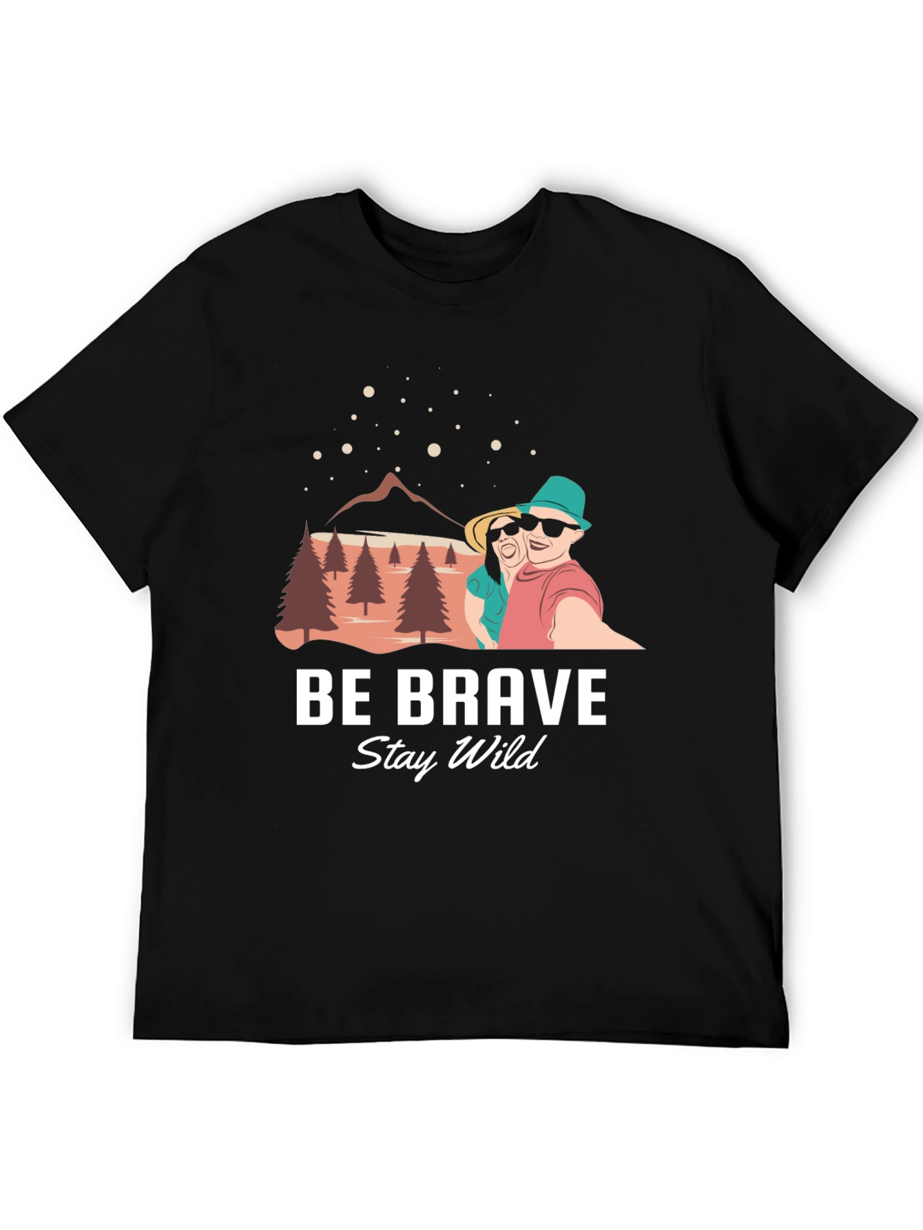 Be Brave Stay Wild Graphic T-Shirt