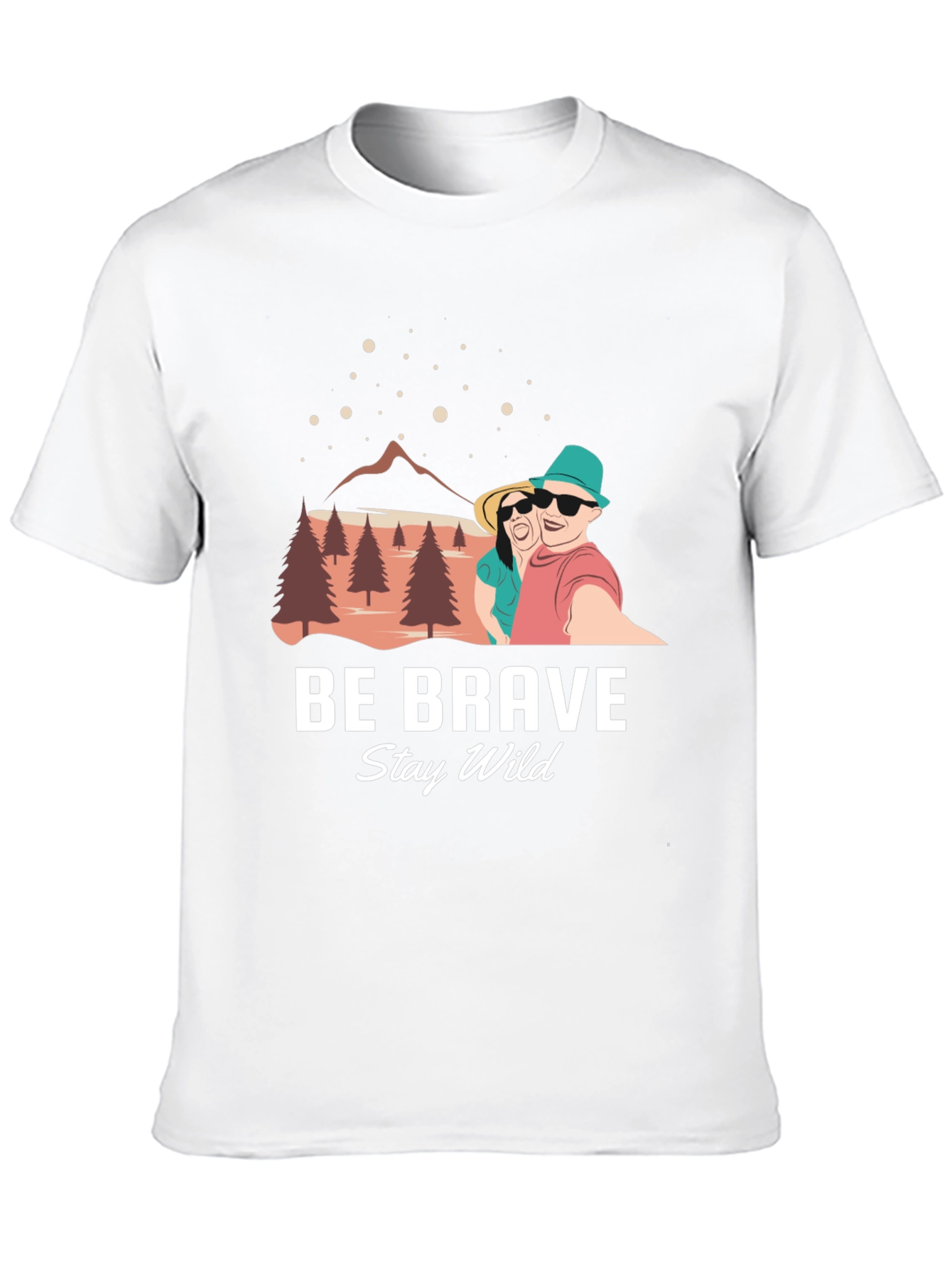 Be Brave Stay Wild Graphic T-Shirt