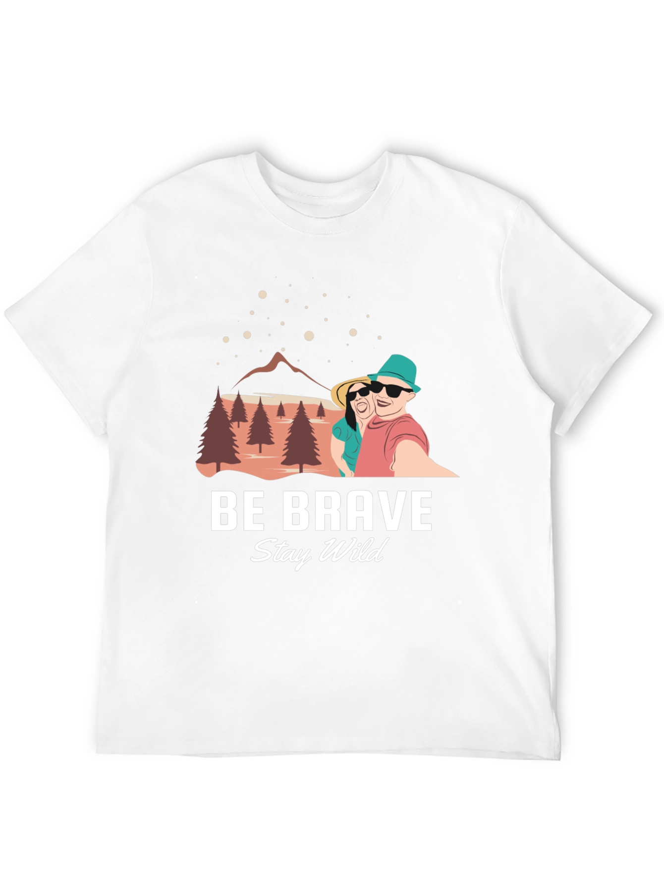 Be Brave Stay Wild Graphic T-Shirt